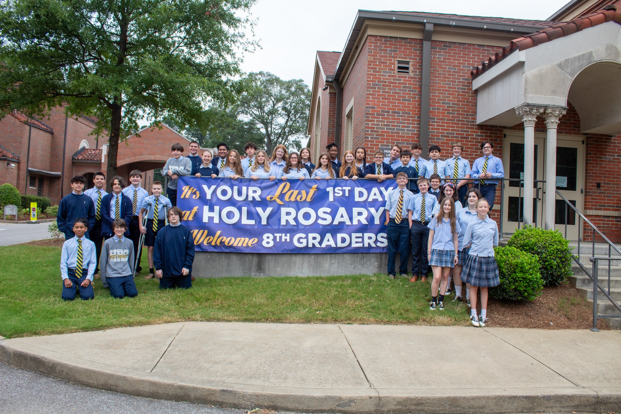 Our 8th graders were treated to a big... - Holy Rosary School