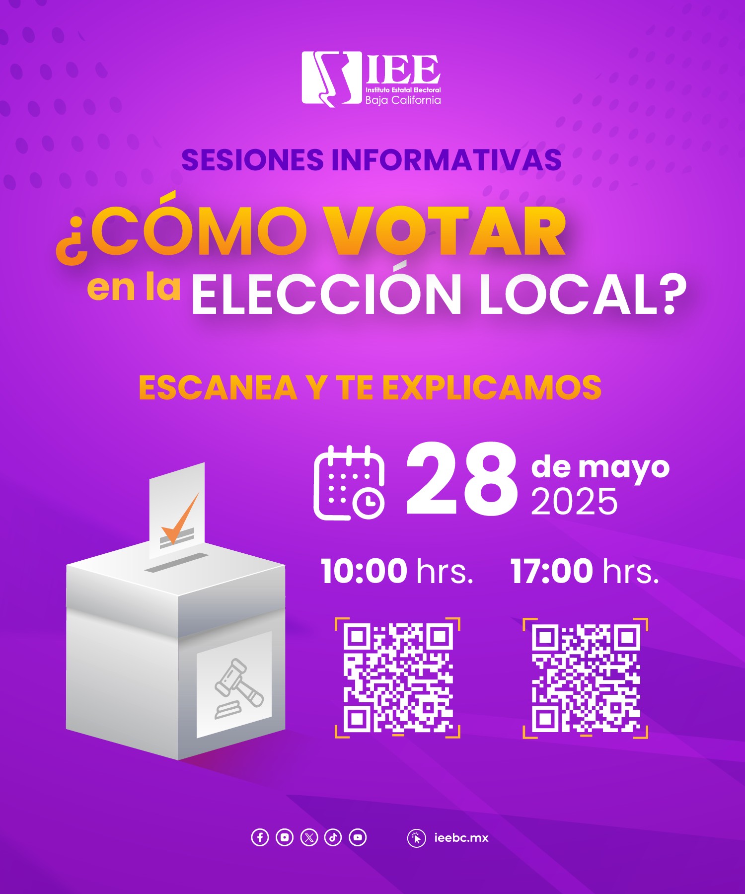 IEE - ¿Tienes dudas sobre cómo se votará este 1ro de junio? 💻 Conéctate ...