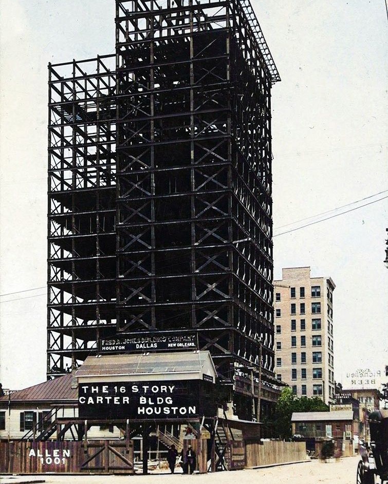 Digital - The 16-Story Carter Bldg, Houston Houston, Texas. circa 1907 ...
