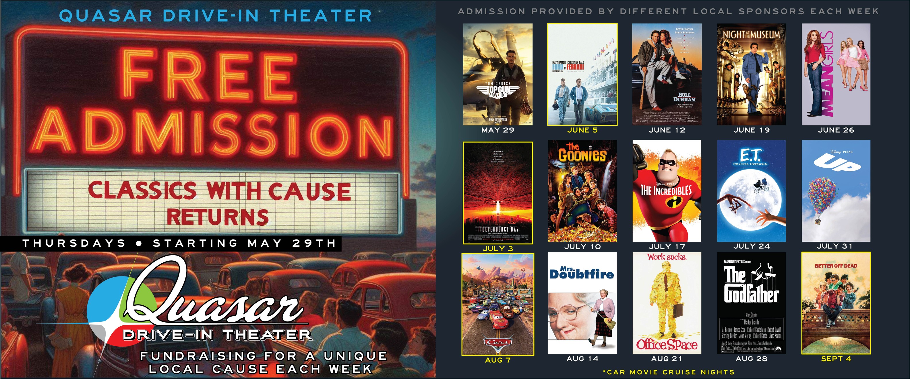 Quasar Drive-In Theater | Valley NE
