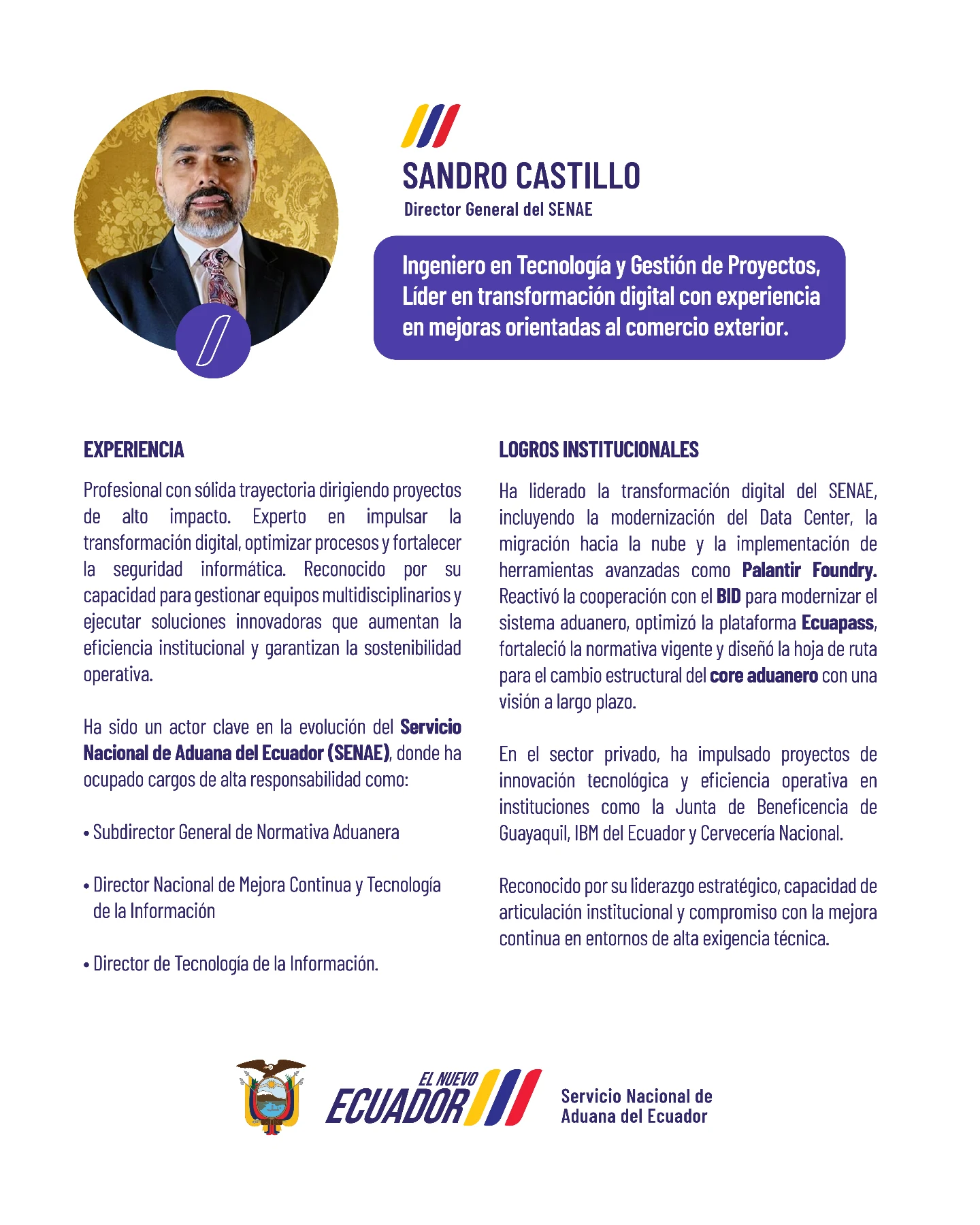 Servicio... - Servicio Nacional de Aduana del Ecuador
