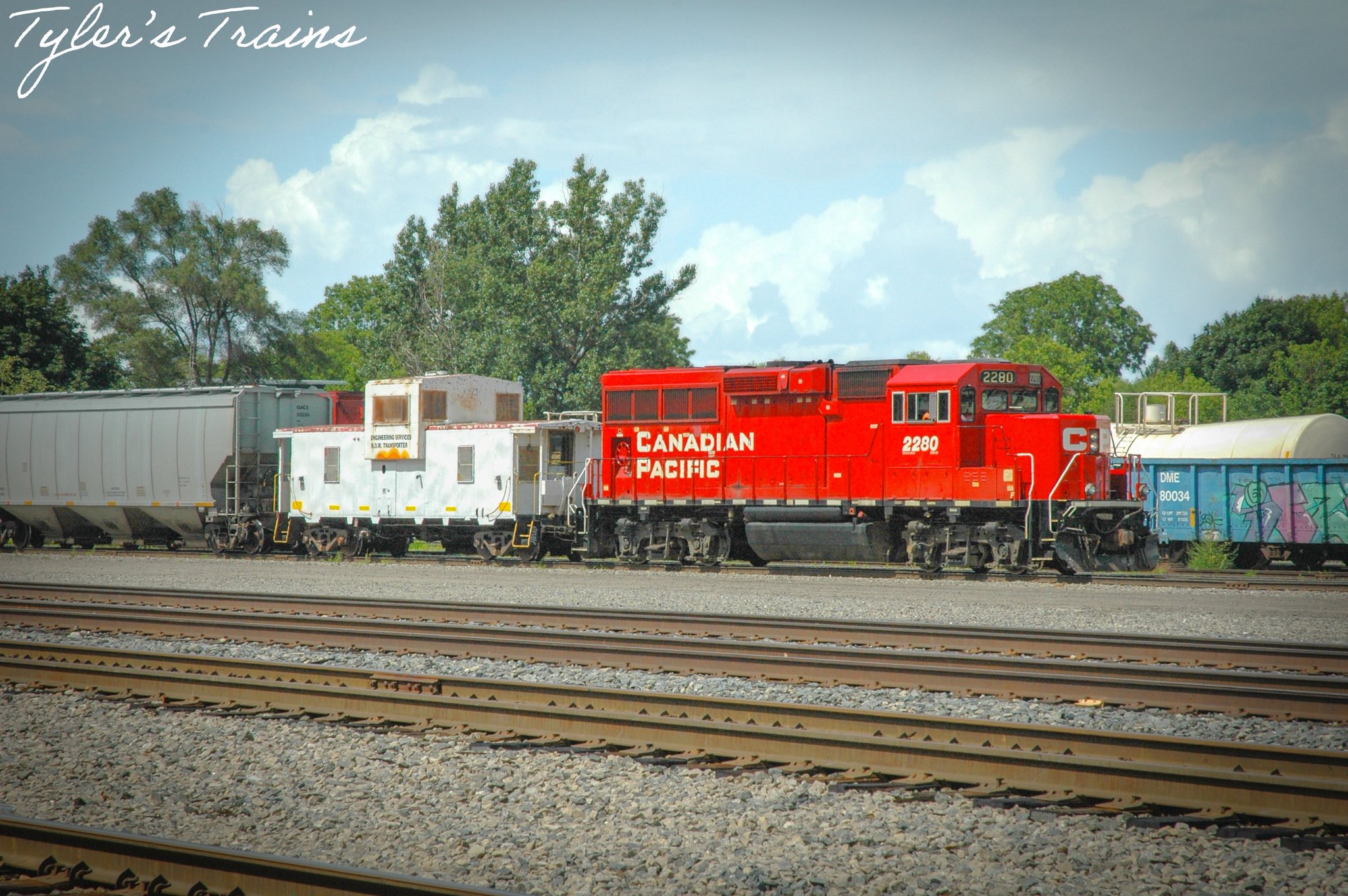 Old CP Rail caboose in Havelock