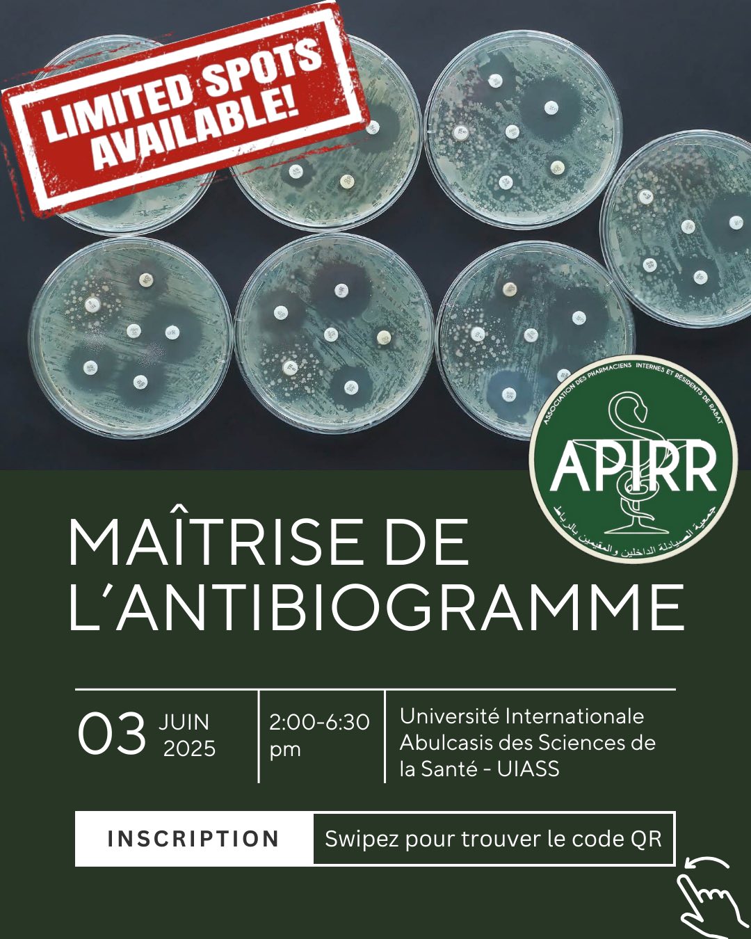 Tu veux enfin comprendre l’antibiogramme comme un pro ? 🔍 Le 3 juin ...
