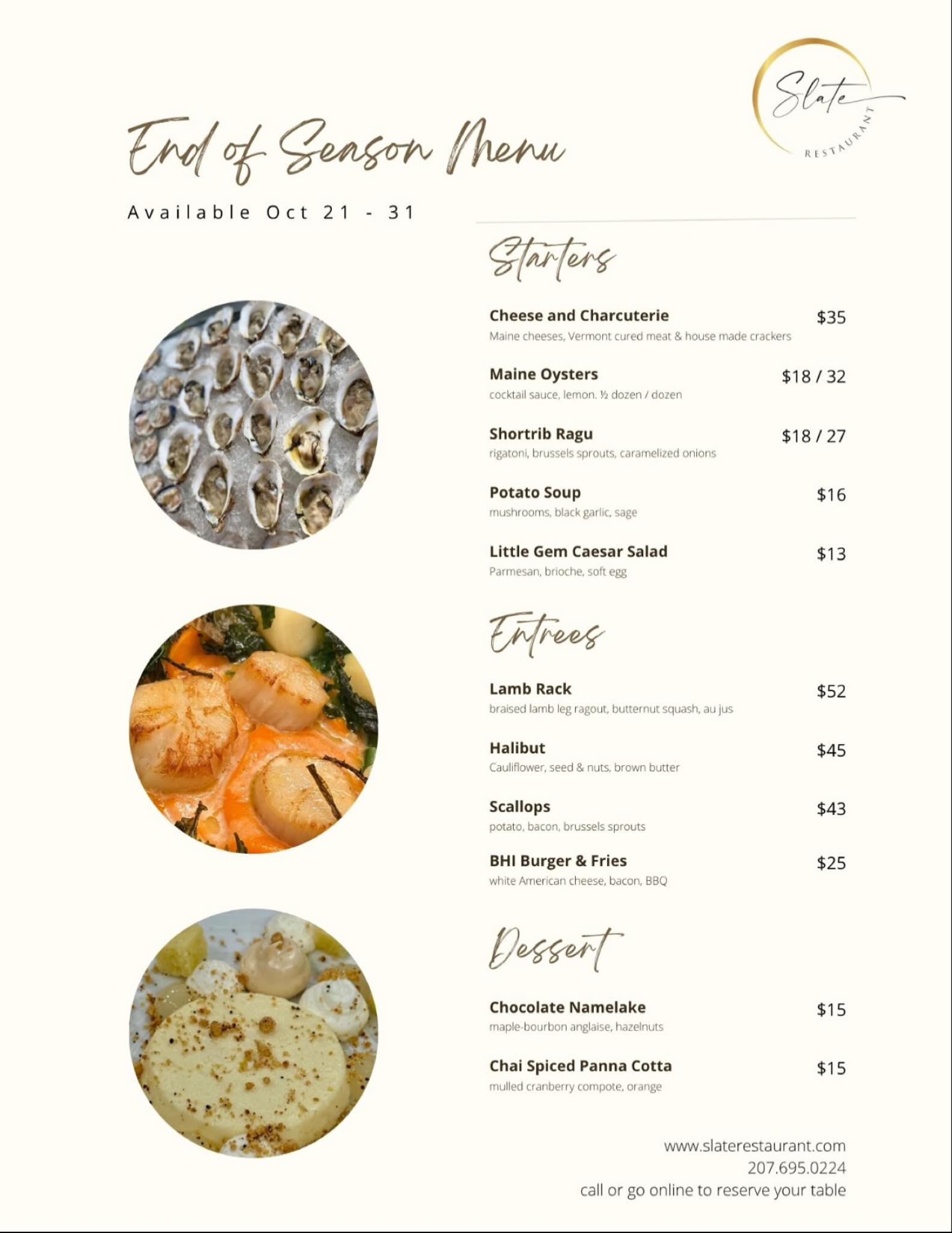 Slate Restaurant | Greenville ME