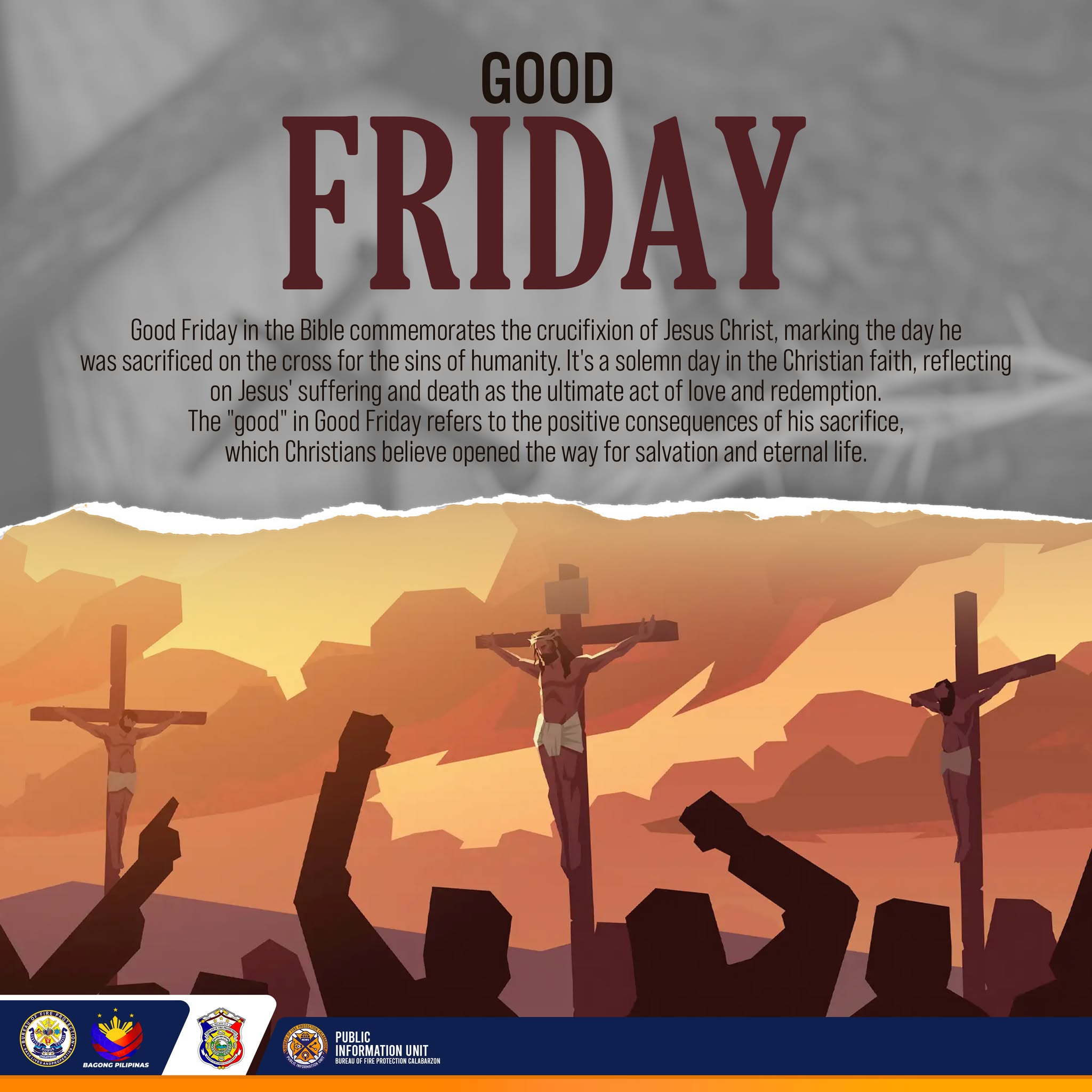 Bureau - On this Good Friday, the Bureau of Fire Protection CALABARZON ...