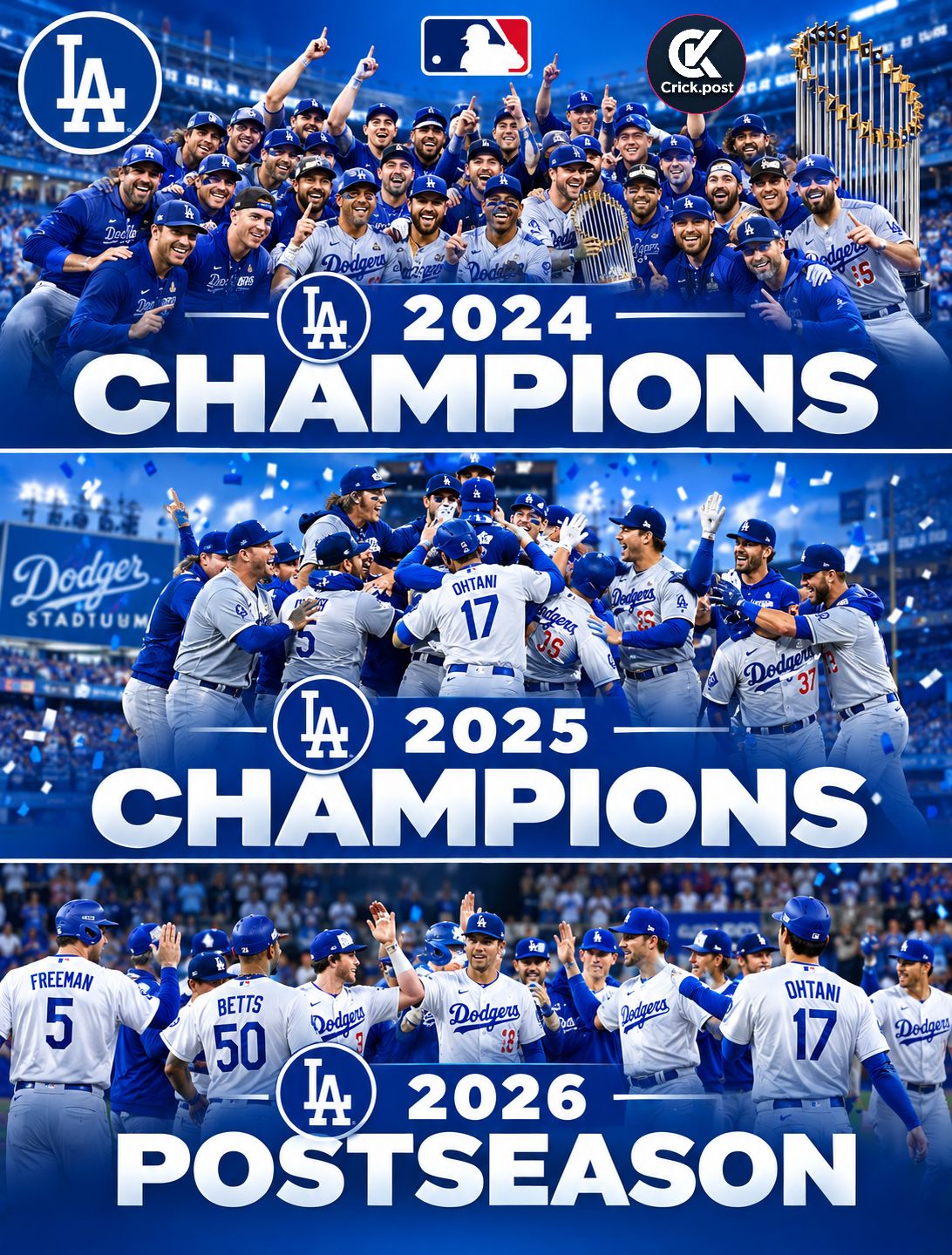 Your 2025 World Series champion Los Angeles Dodgers 🔥