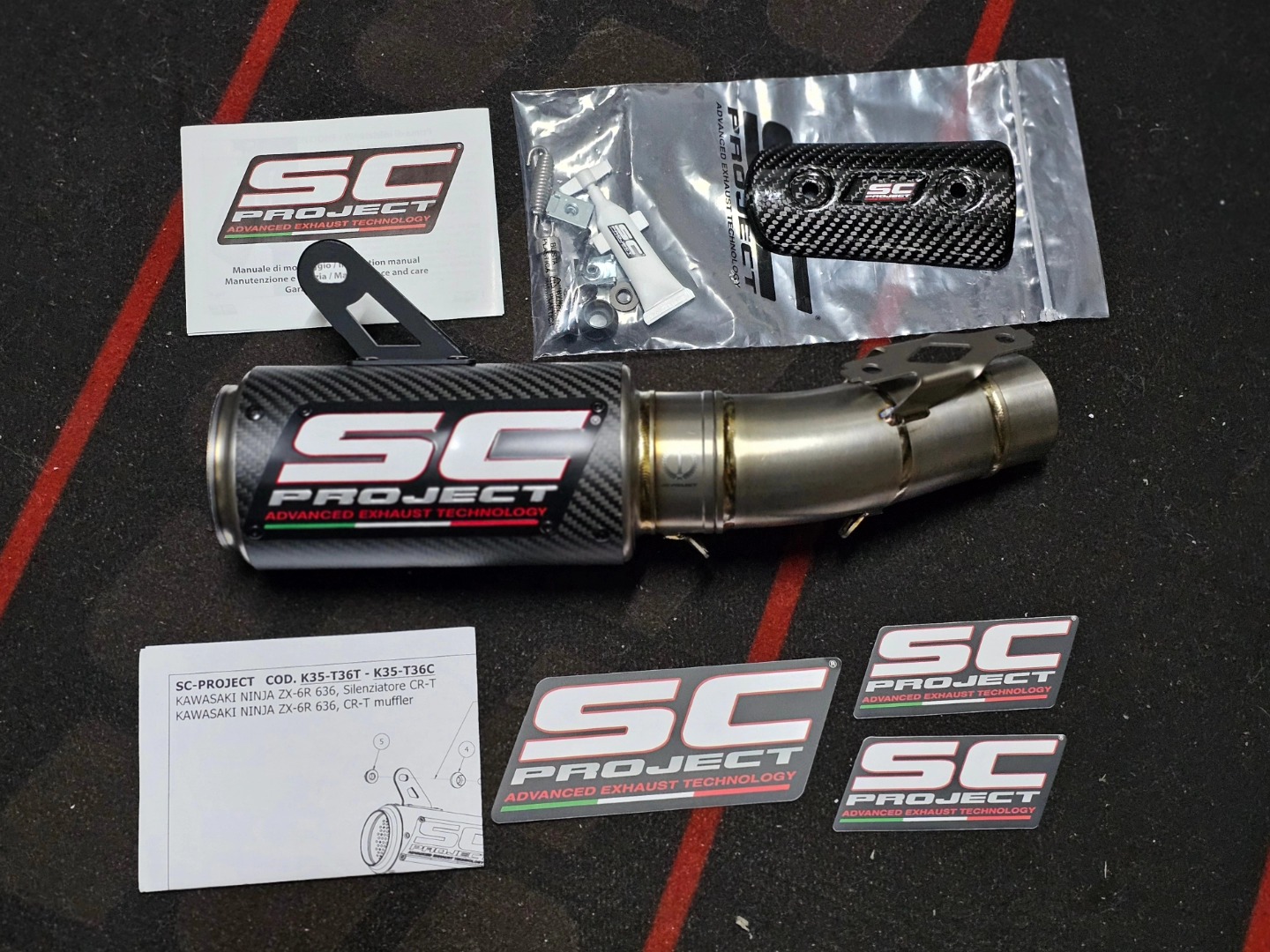 Landed! SC Project CR-T K35-T36CR Kawasaki ZX636R. #scproject
