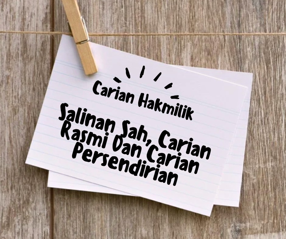 Carian Hakmilik : Apa Itu... - Izzati, Zuriyanti & Co - IzCo-