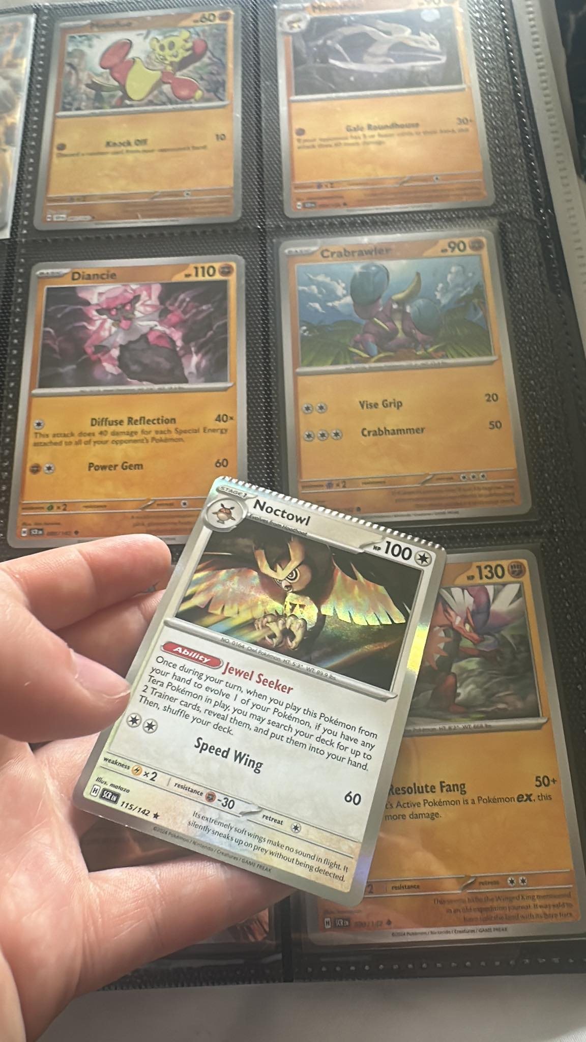 Error card collection with crimped card from ETB