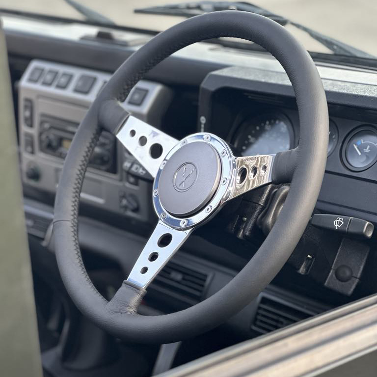 ON OFFER Moto-Lita MK4 Black Leather Steering Wheel Hand Made in