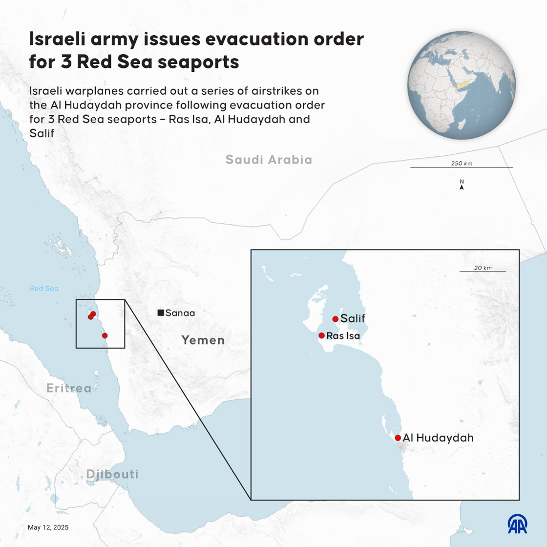 Anadolu Agency - 🔴 Houthis say Israeli airstrikes hit... | Facebook