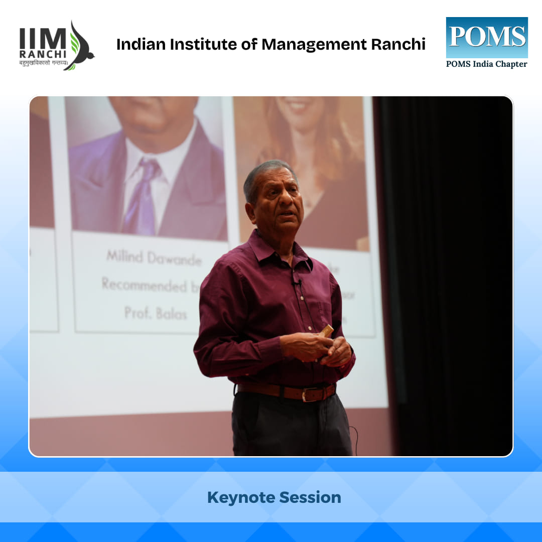 IIM Ranchi - The POMS India International Conference 2024...