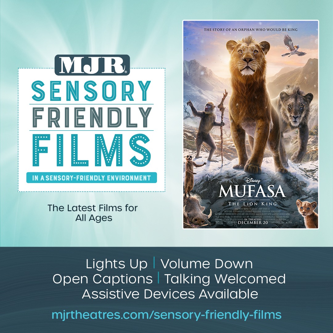 MJR - 'Mufasa: The Lion King Story' is coming to our Sensory Friendly ...
