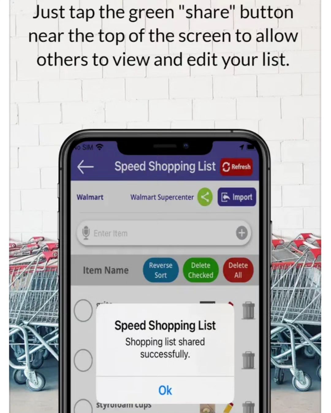 Speed Shopping List