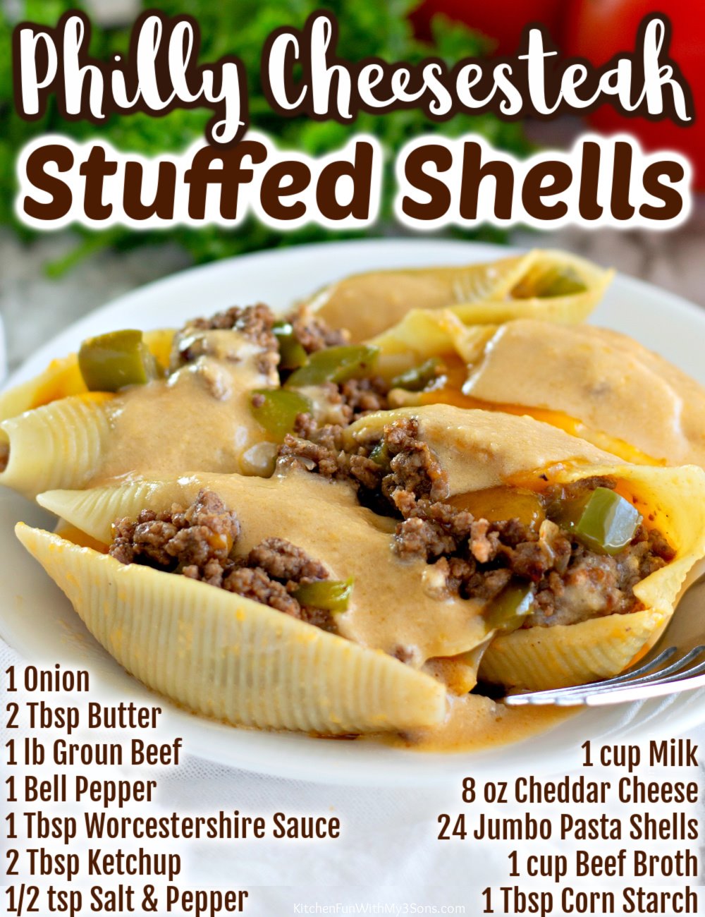 PHILLY CHEESESTEAK STUFFED... - Kitchen Fun With My 3 Sons | Facebook