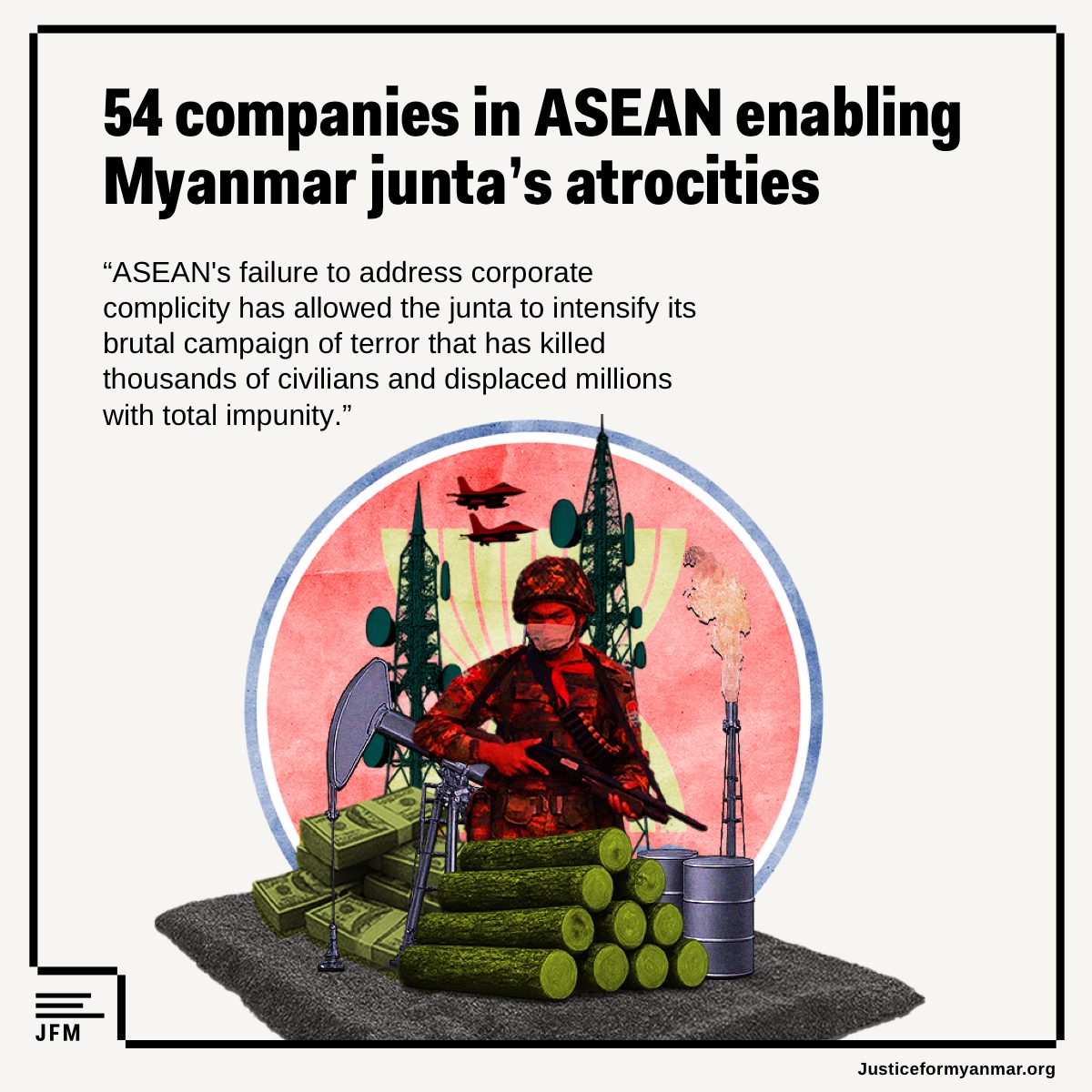 Press Release 📣 54 companies in... - Justice For Myanmar | Facebook