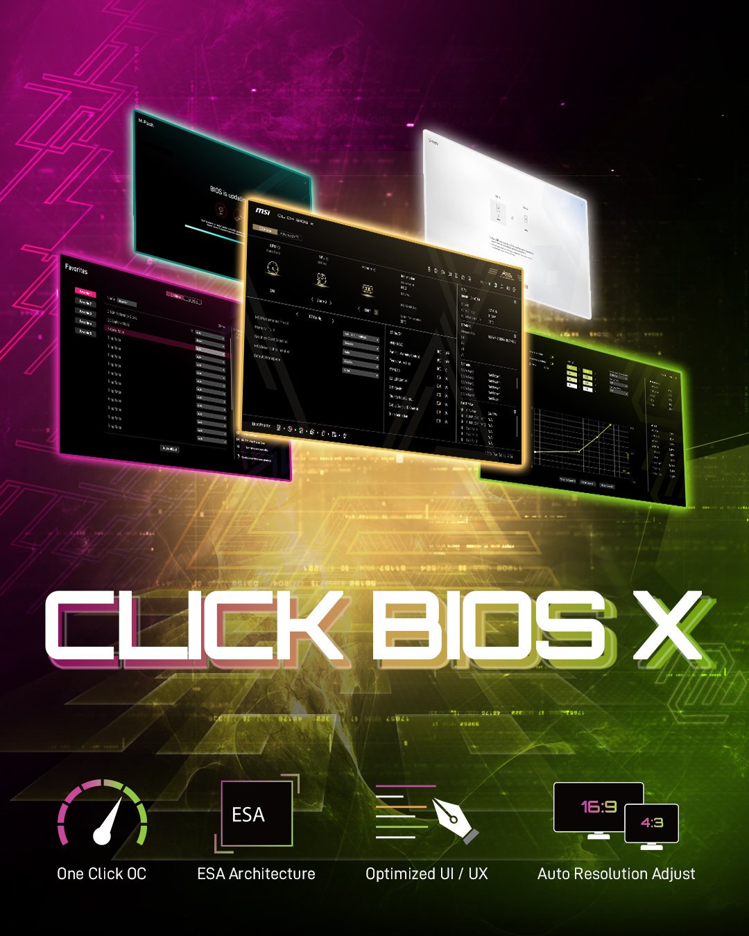 MSI - تتميز واجهة Click BIOS X الجديدة كليًا بواجهة مُحسّنة تُمكّن ...