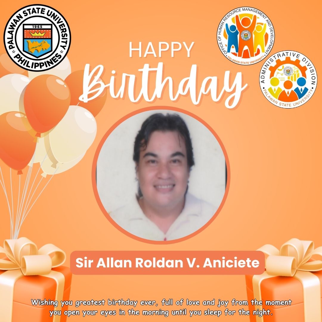 Happy Birthday Sir... - Palawan State University - OHRMD | Facebook