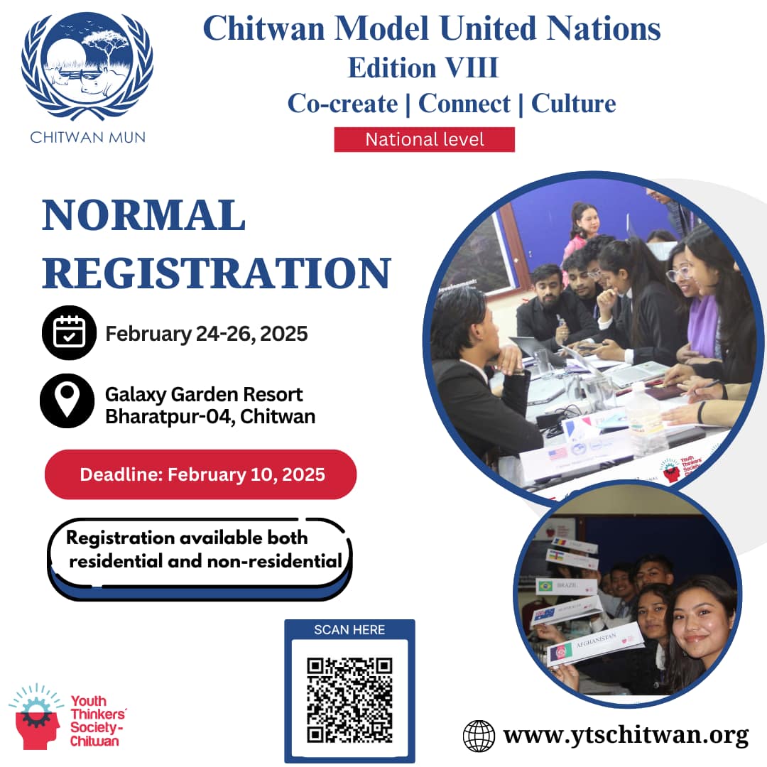 “Opportunities don’t... - Chitwan Model United Nations