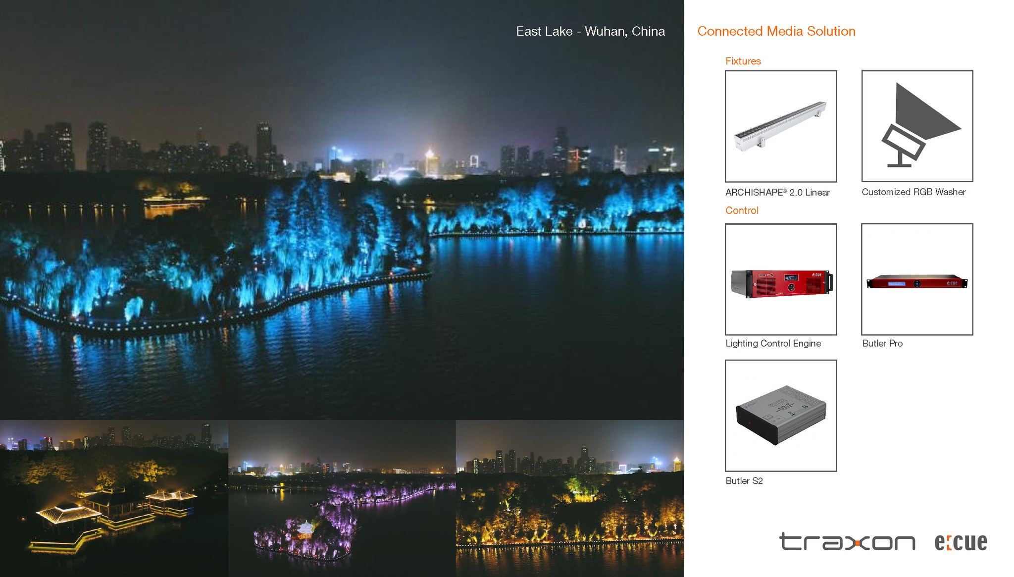 Traxon - The Wuhan East Lake has been lit up by ARCHISHAPE® 2.0 Linear ...