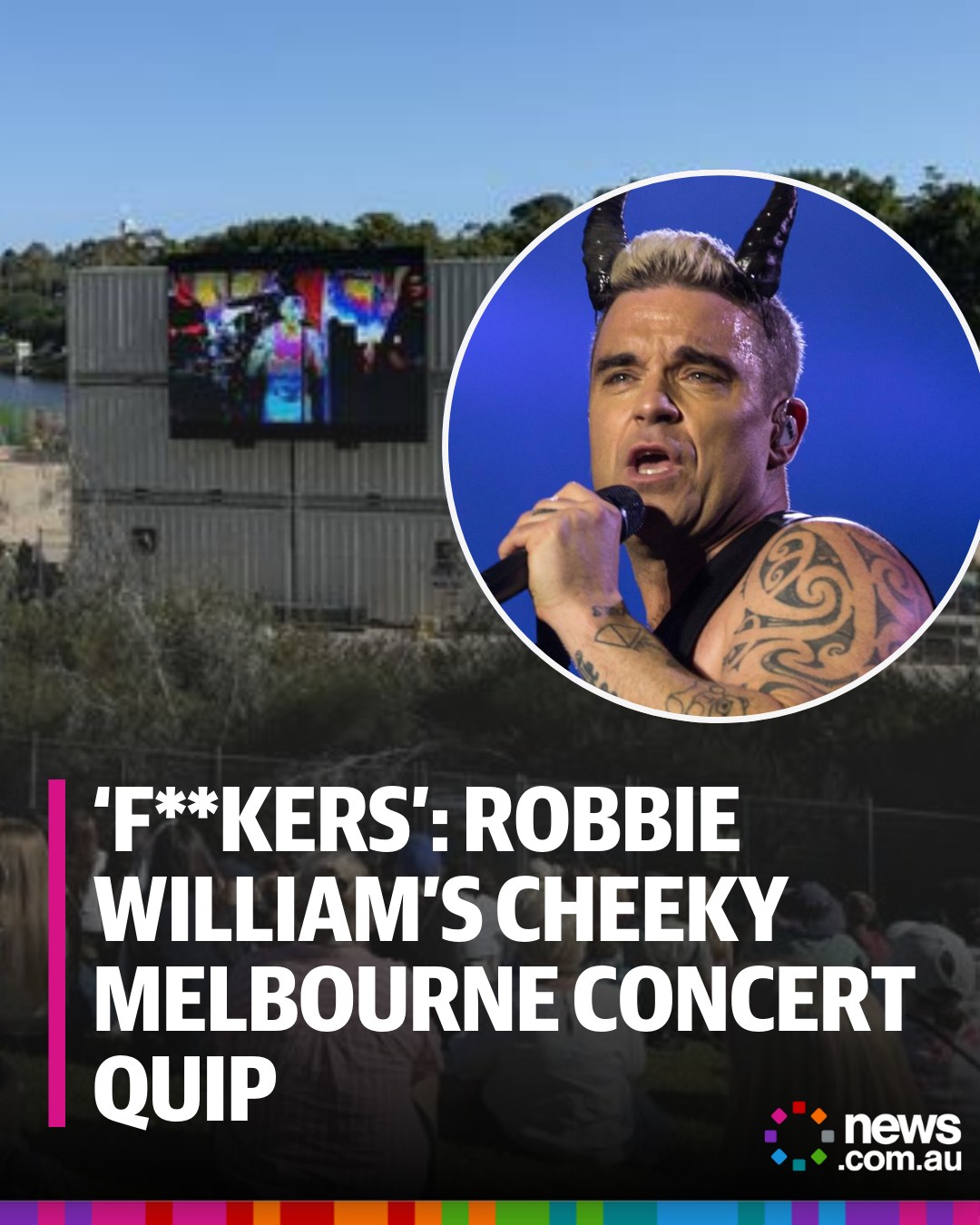 news.com.au Entertainment - Robbie Williams was feeling a little bit ...