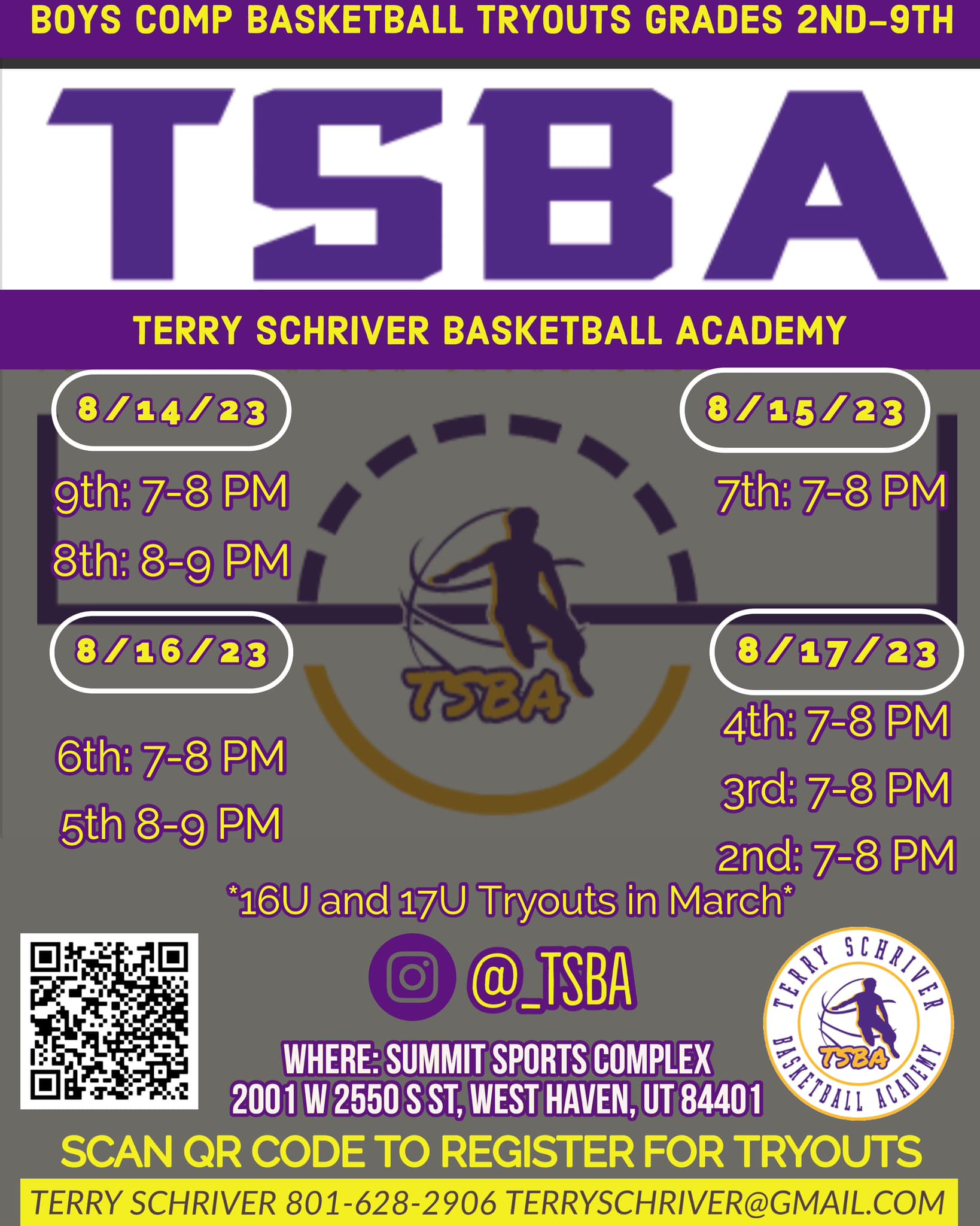 coachschriver - 🚨🏀 TSBA Tryouts are next month 🏀🚨 Grades... | Facebook
