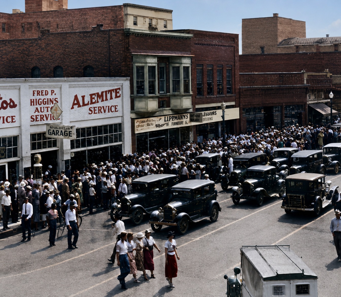 The grand opening of Penney's in the early 1950's.