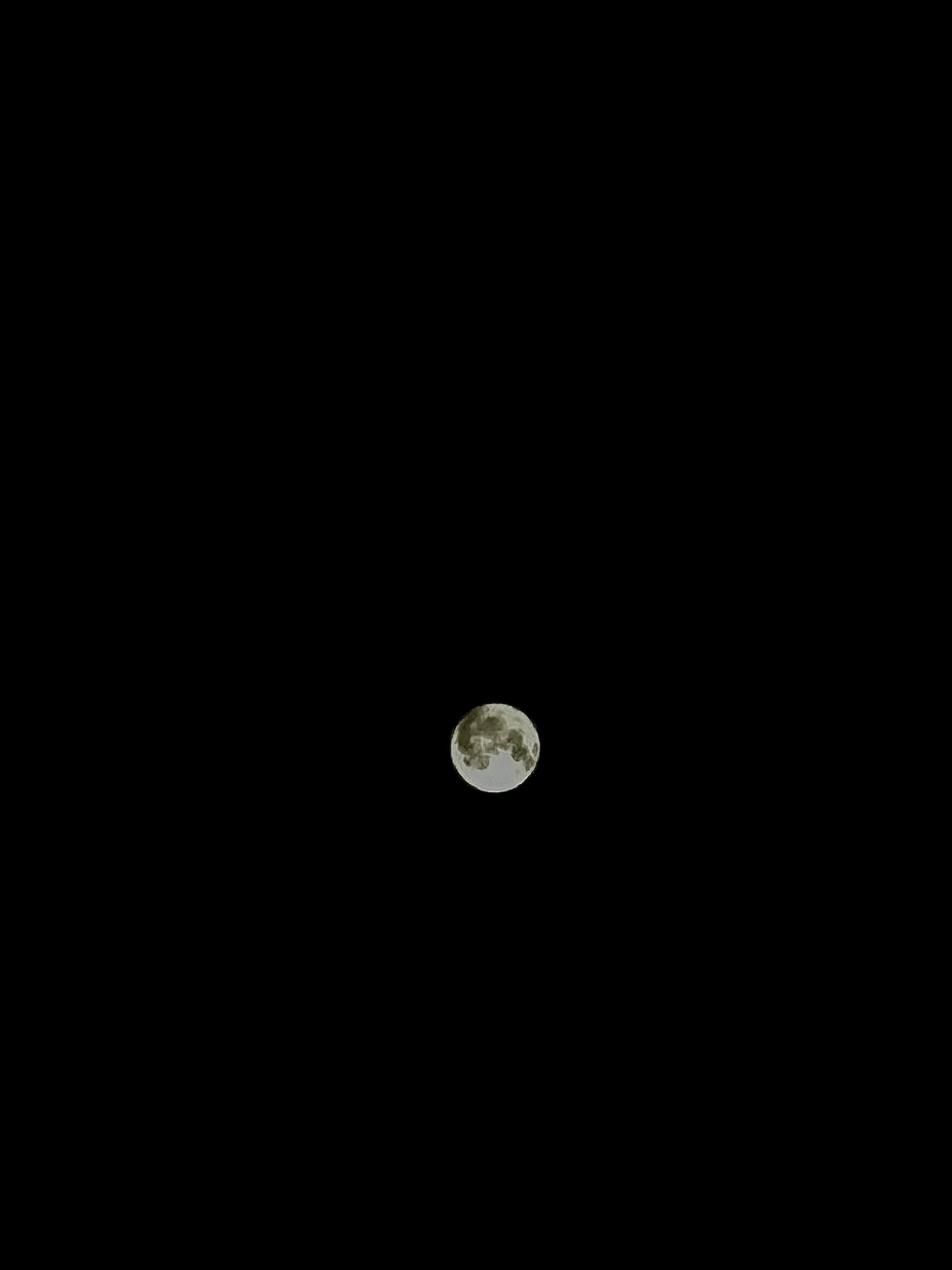 Iphone photo of moon at 15x zoom