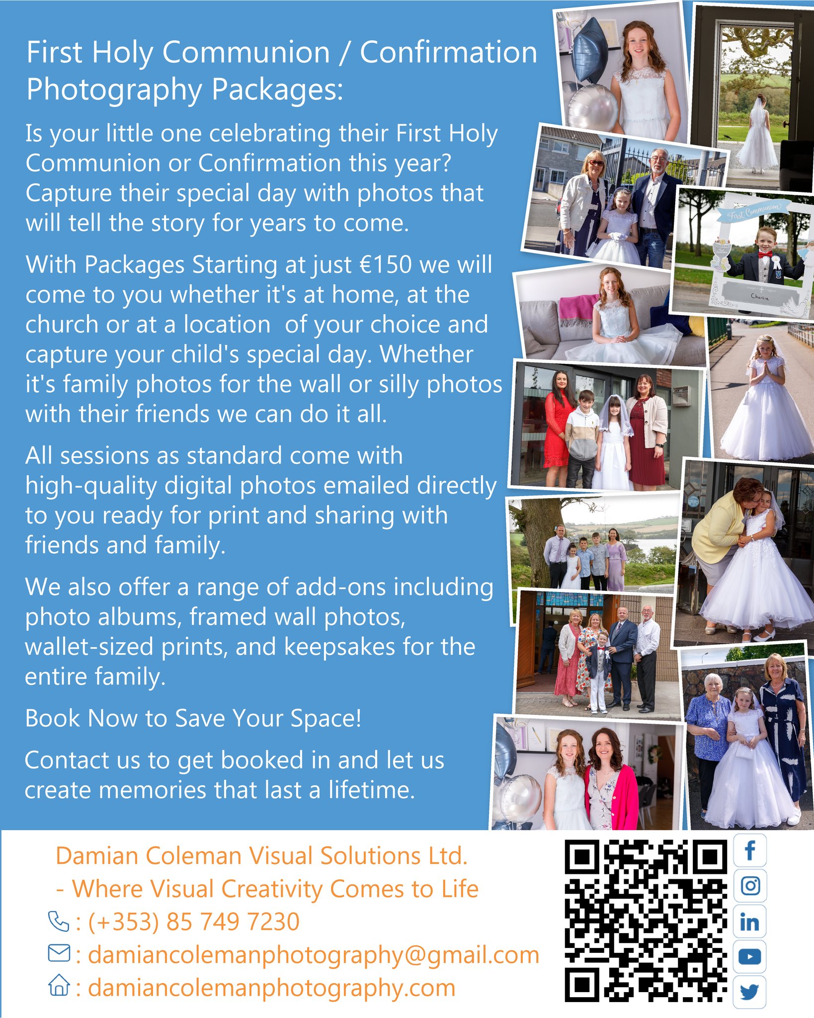 Damian - First Holy Communion and Confirmation Photography Sessions! Is ...