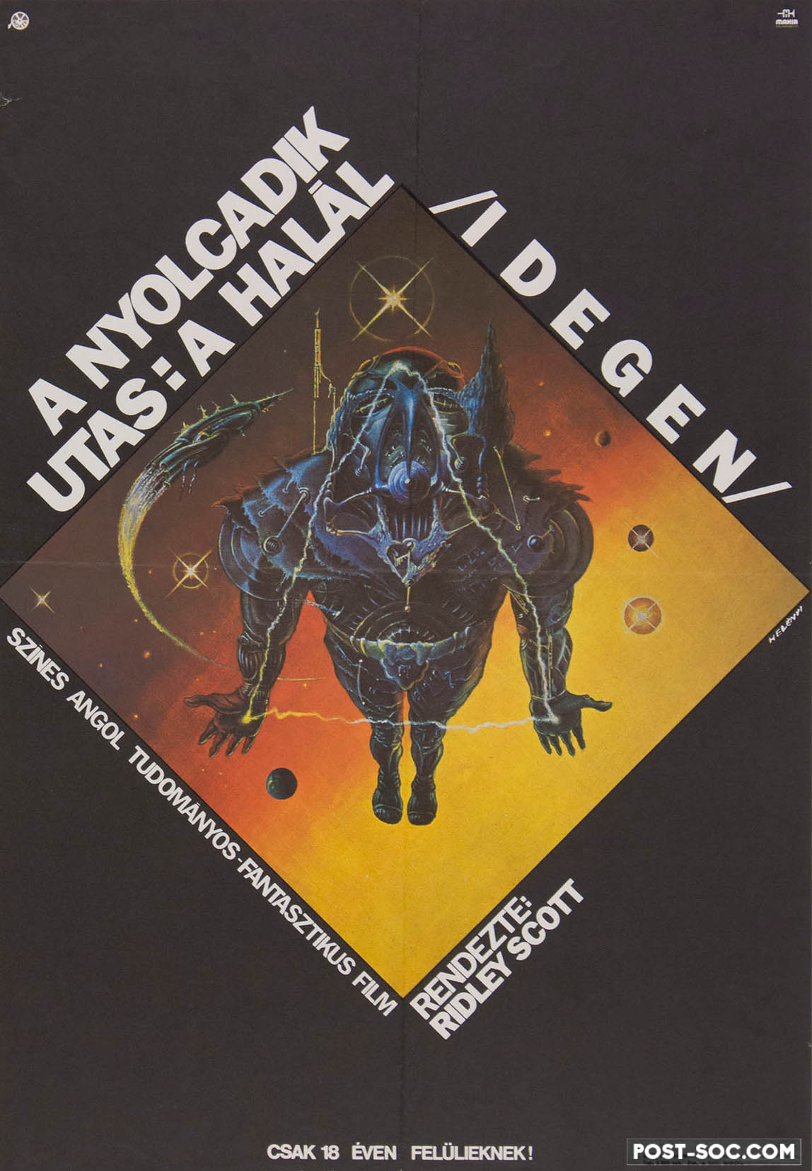 Post-Soc.com - Alien (1979) - Original Hungarian Movie Poster - Style ...