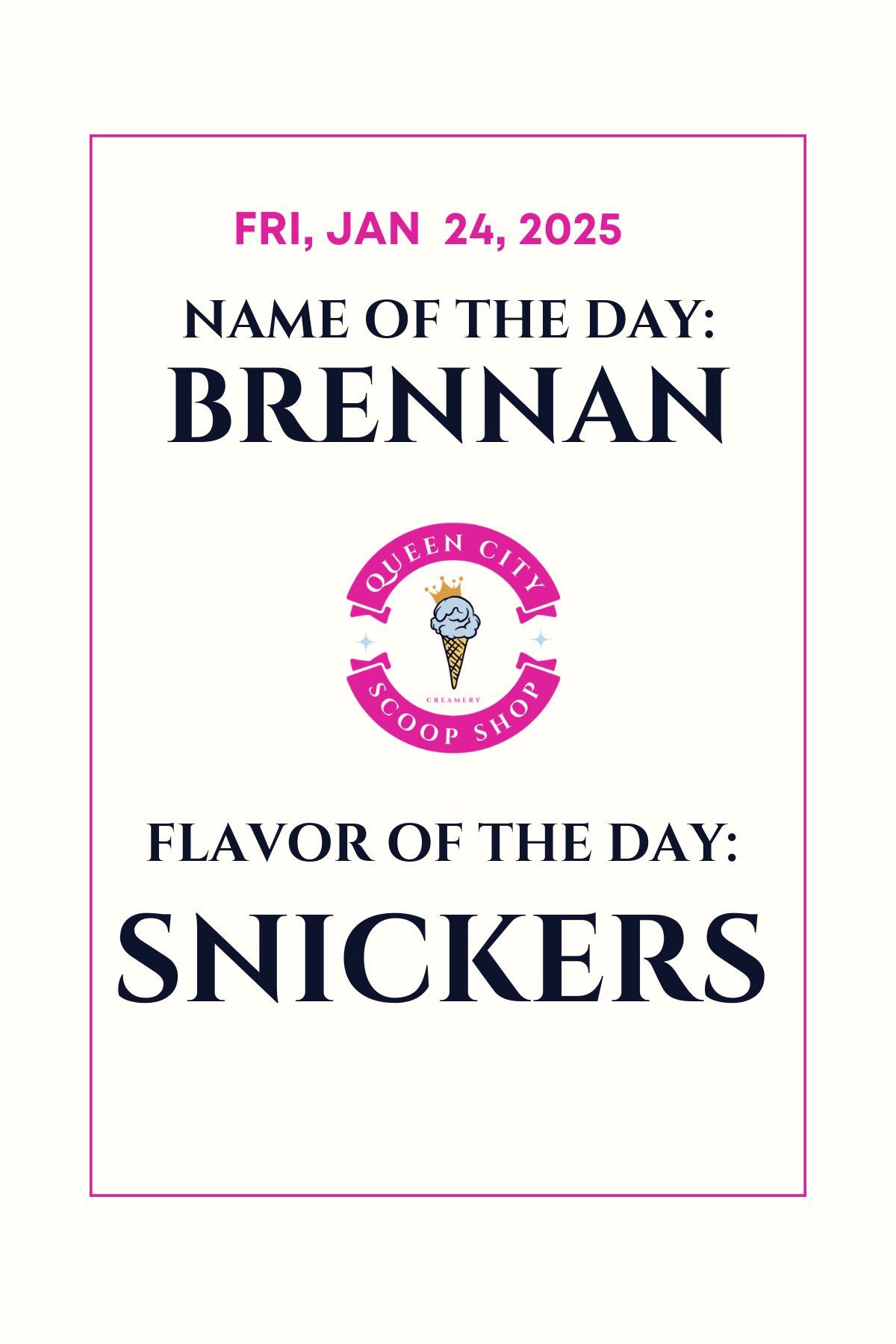 Queen - 🥳Happy Friday ! 👑Today's Name of the Day is Brennan. 🍦Today's ...