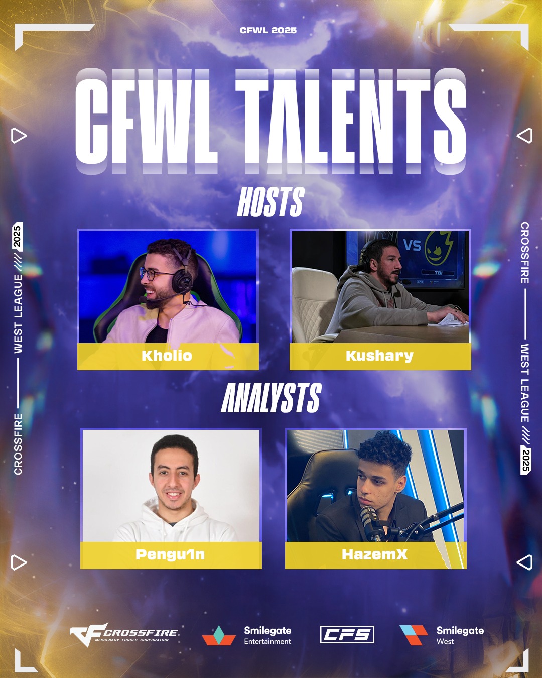 🔥 CFWL Season 2 – Talent Lineup... - CrossFire Esports | Facebook