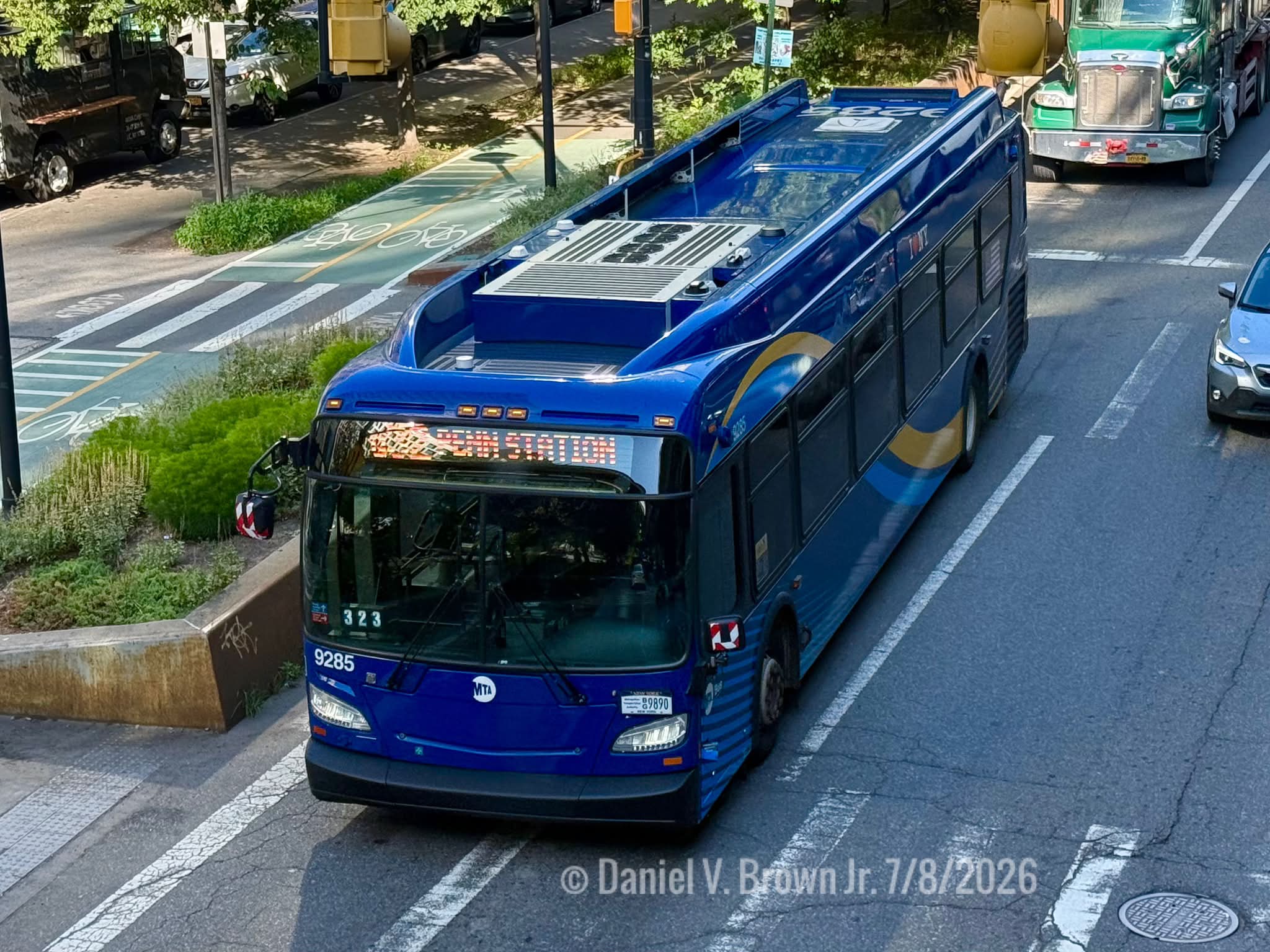New Flyer XD40 bus 9405 on Q51 Limited route from Ozone Park to