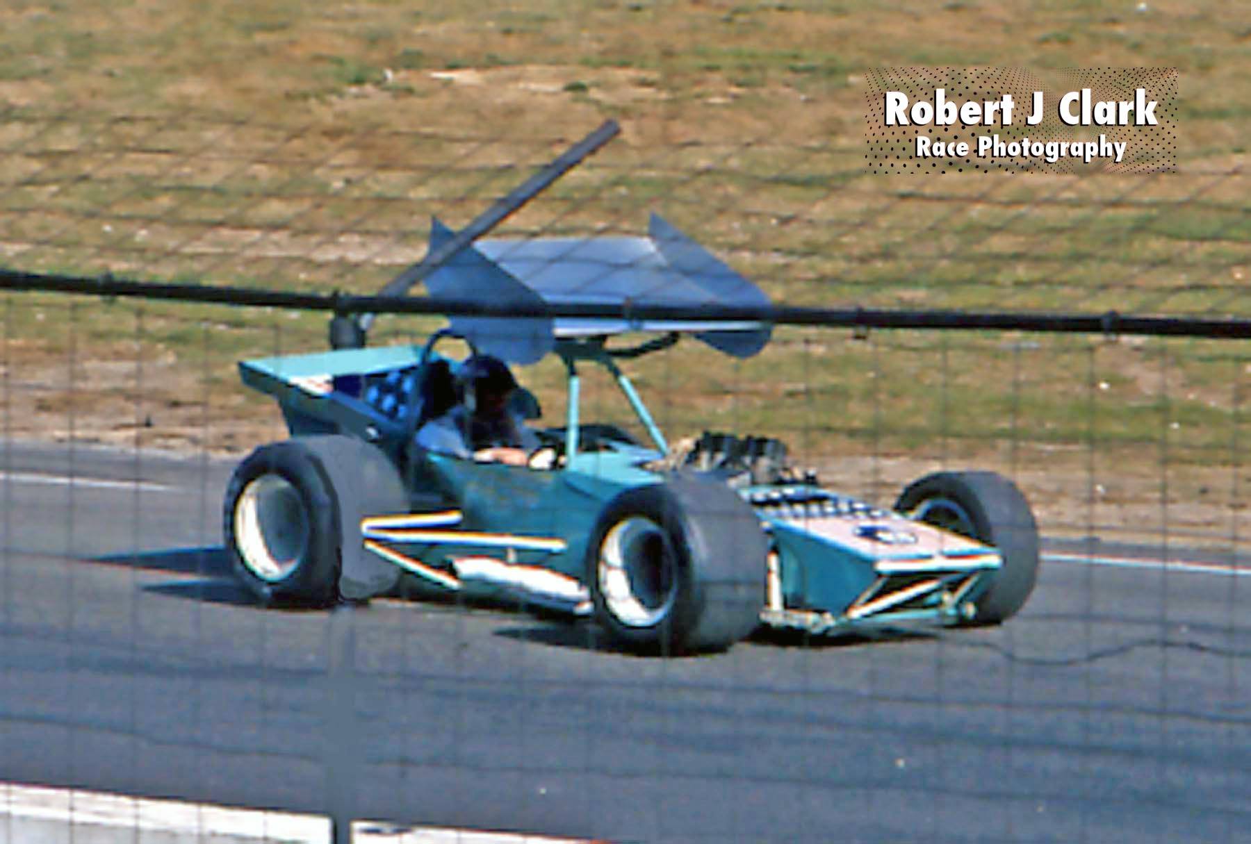 Jim Shampine's 1976 radical offset roadster at Oswego Speedway