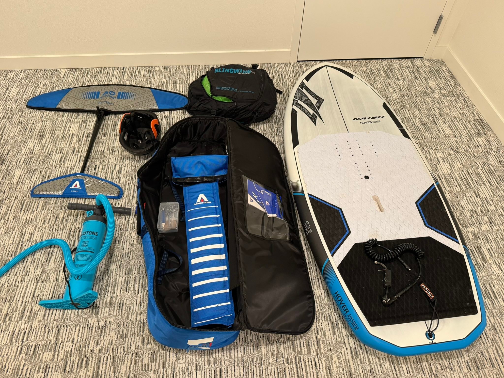 Naish wing foil and surf bundle set for sale