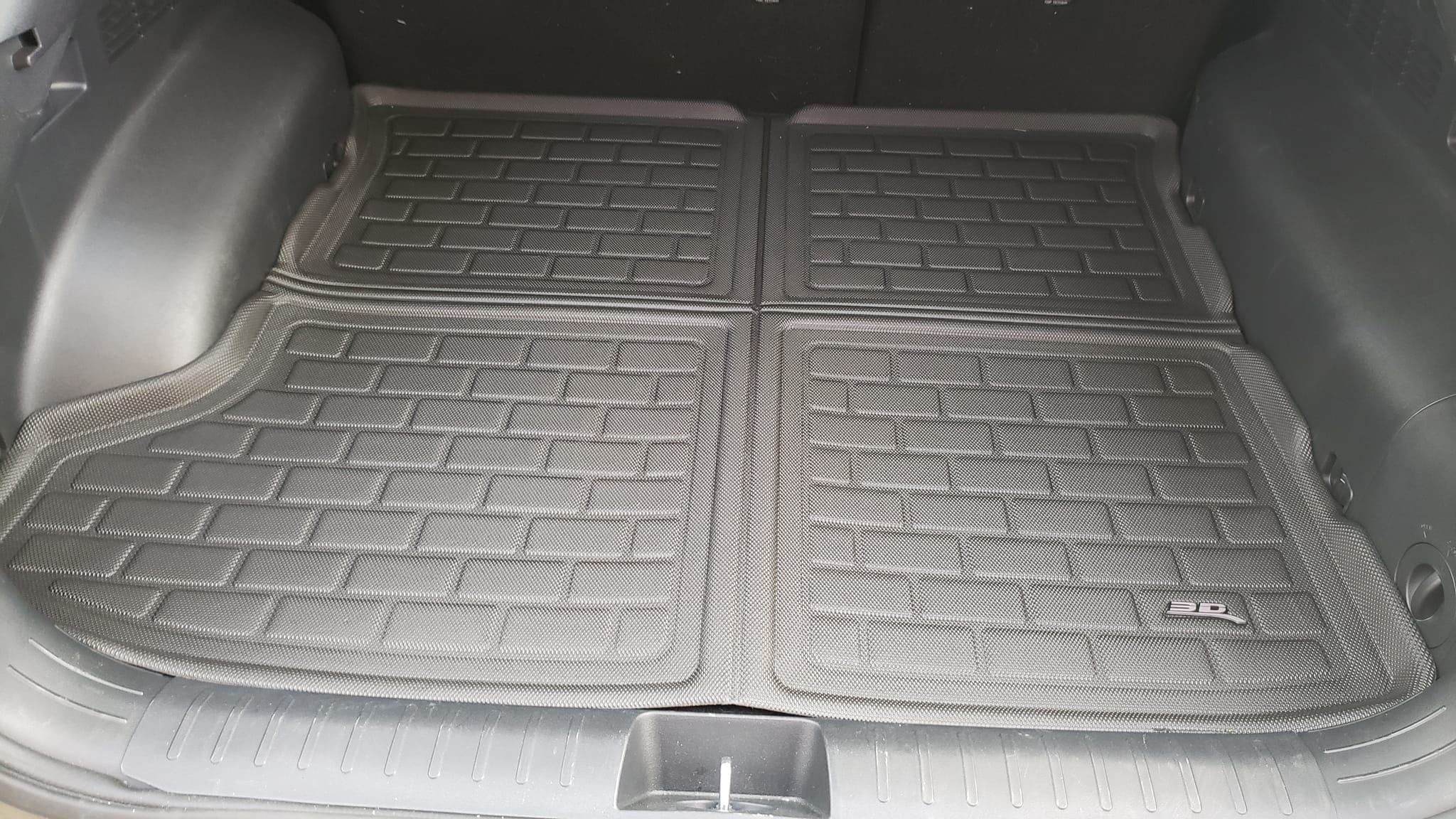 3D Cargo Liner / Trunk Floor Mat – Fits Kia EV6 2022-2024 – Black TPE – All-Weather