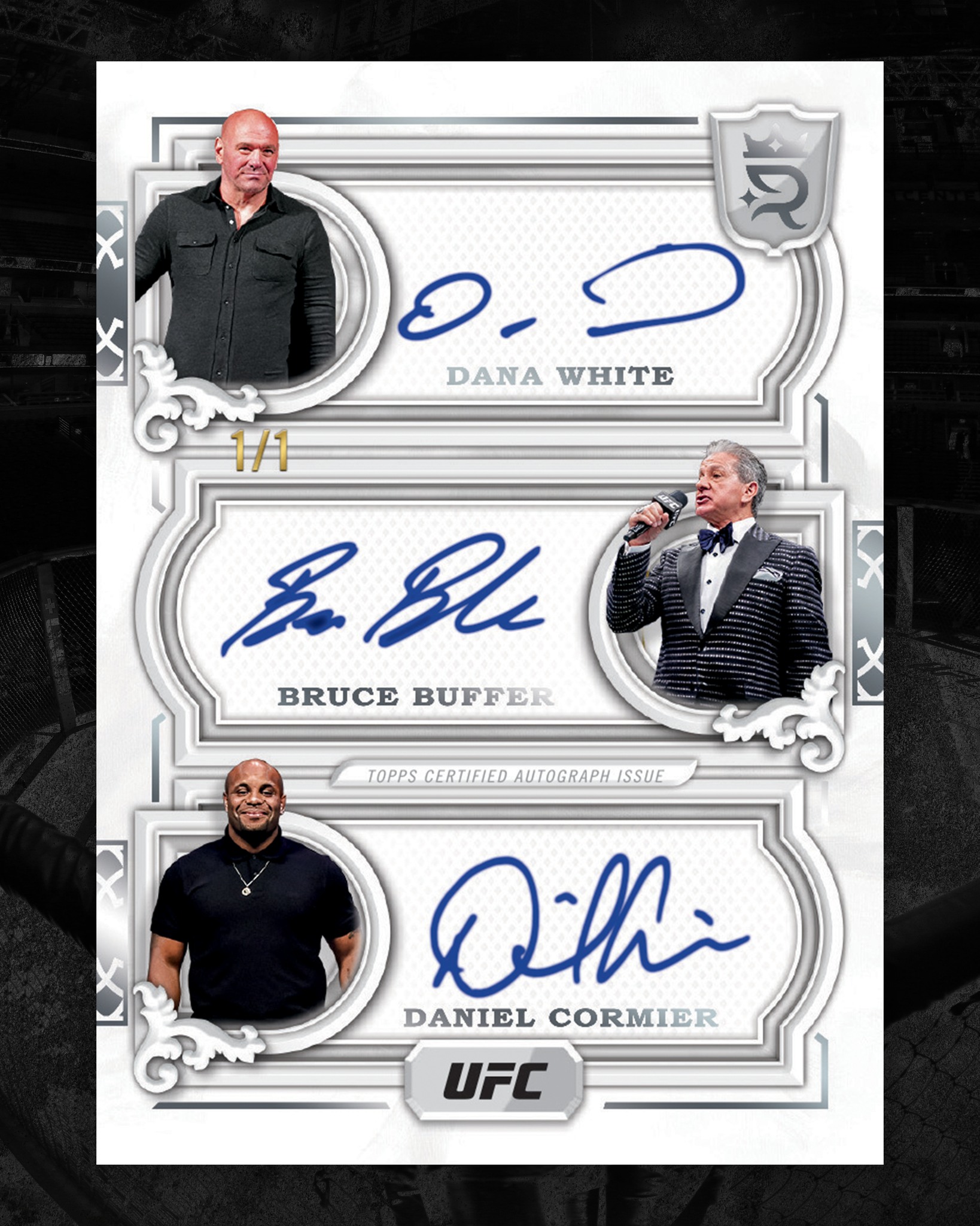 𝗕𝗥𝗘𝗔𝗞𝗜𝗡𝗚: Dana White, Bruce Buffer & Daniel Cormier have  display picture 1