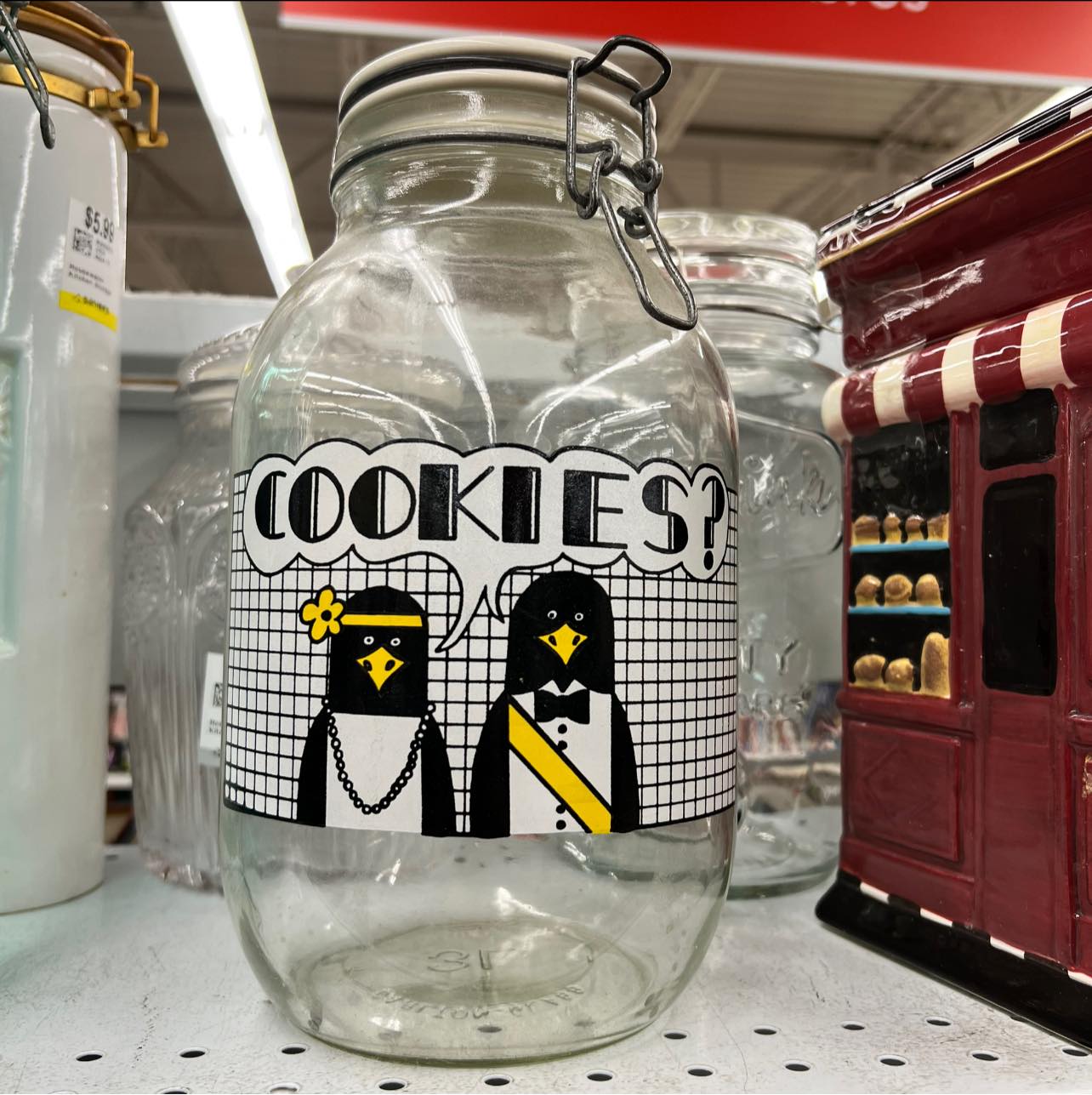 I was tempted! Large cookie jar at Savers in Shawnee, KS.