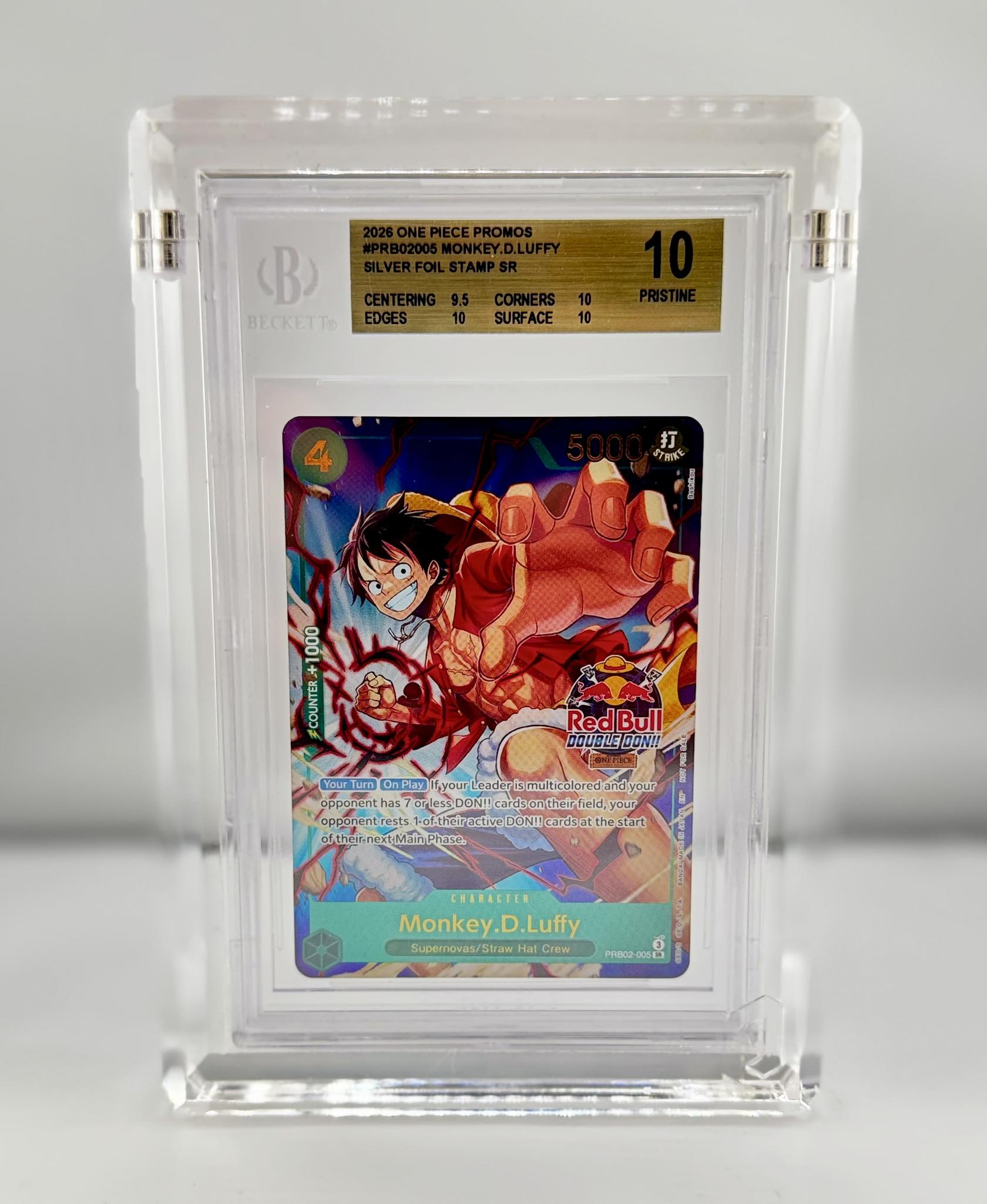 Bgs 10 red bull luffy winner for sale