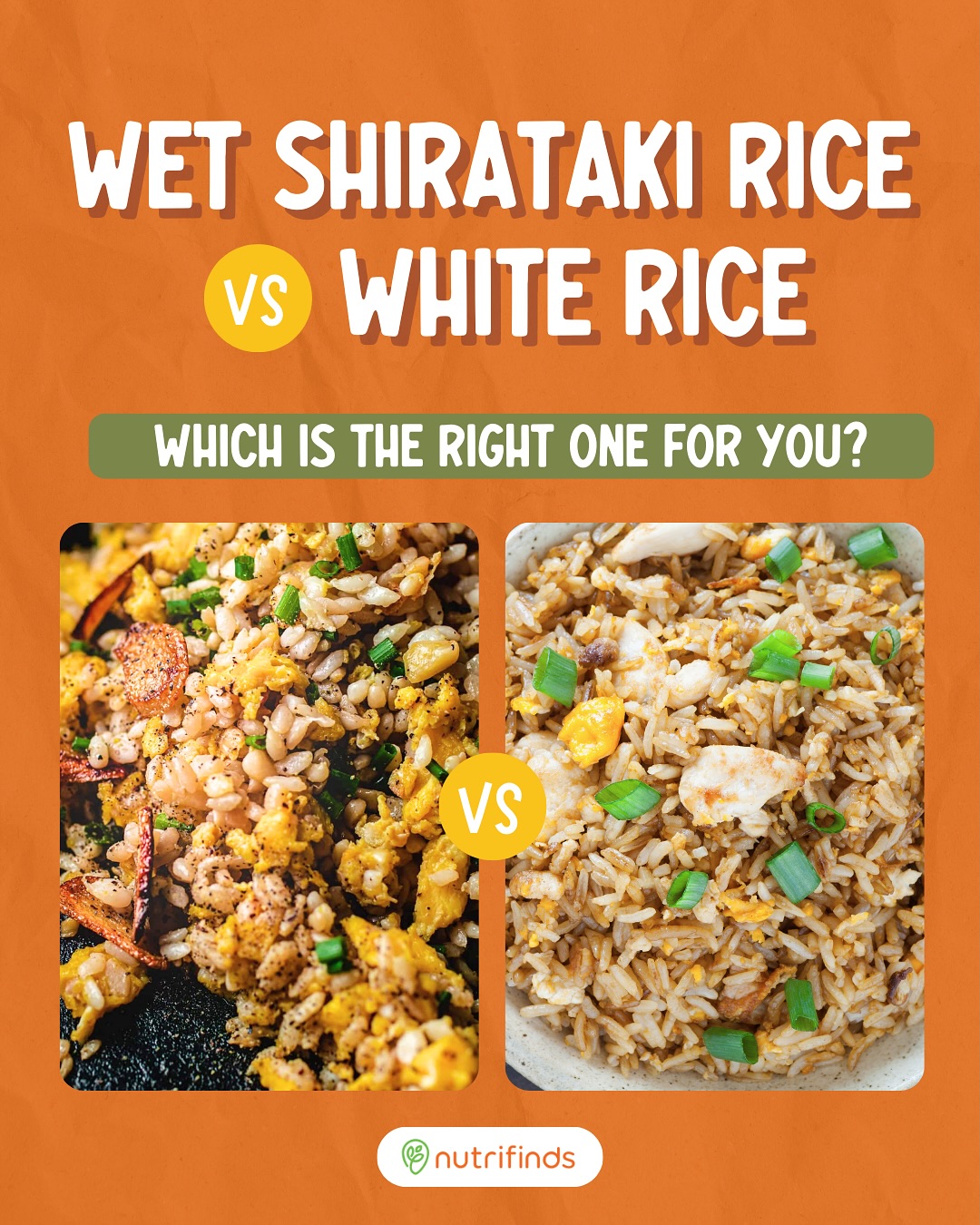 nutrifinds - Wet Shirataki Rice vs White Rice – which is... | Facebook