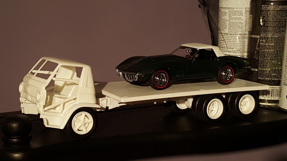 Lindberg Dodge L700 Coca Cola trailer kit used for Tommy Ivo