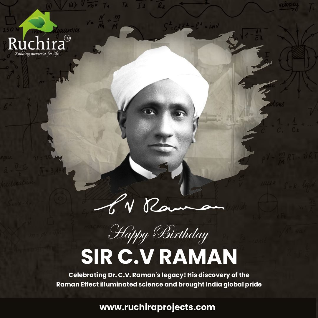 Ruchira - On the birth anniversary of the legendary CV Raman, Ruchira ...