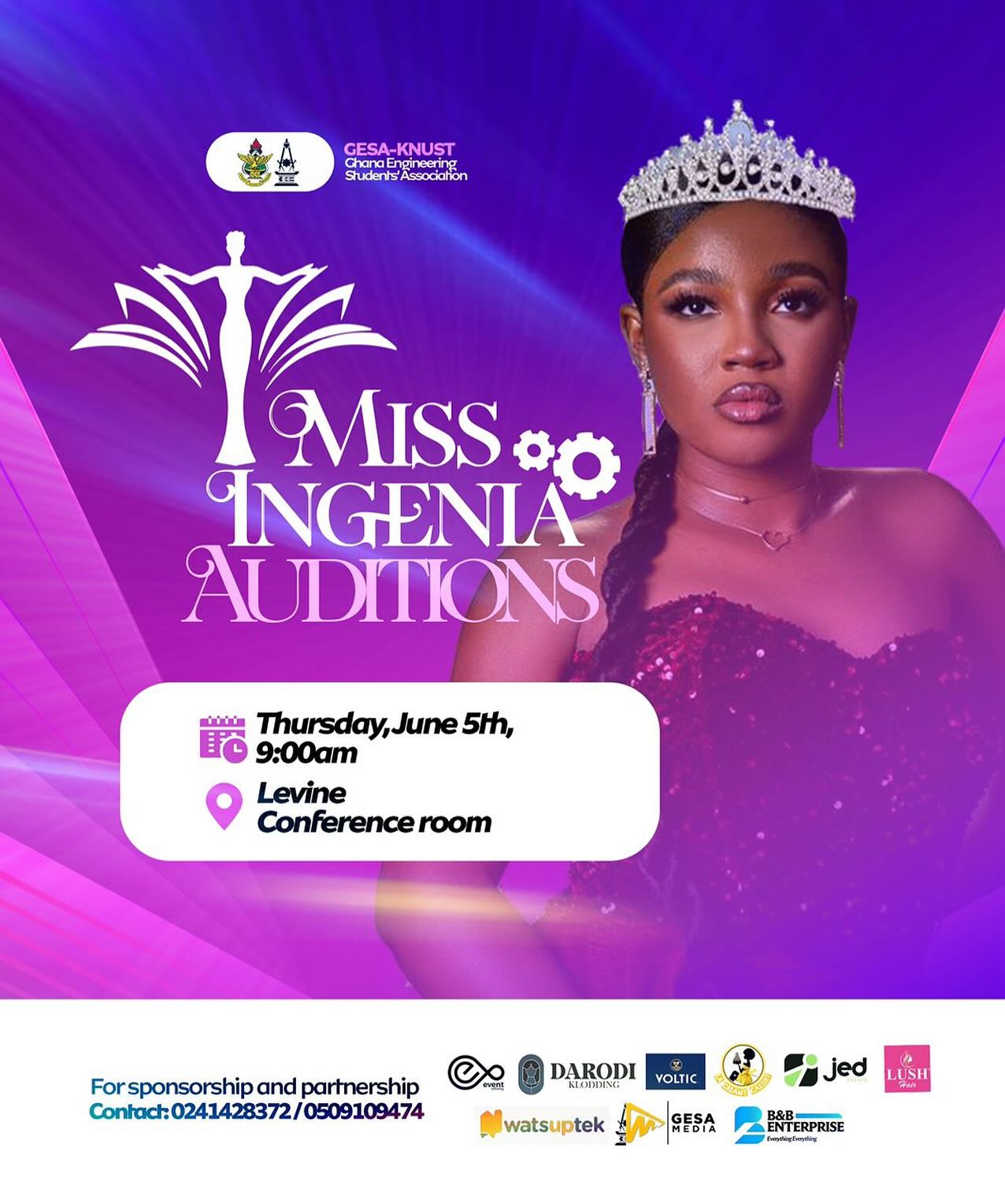 Ghana - 👑 MISS INGENIA AUDITIONS — WHO WEARS THE CROWN? Step into the ...