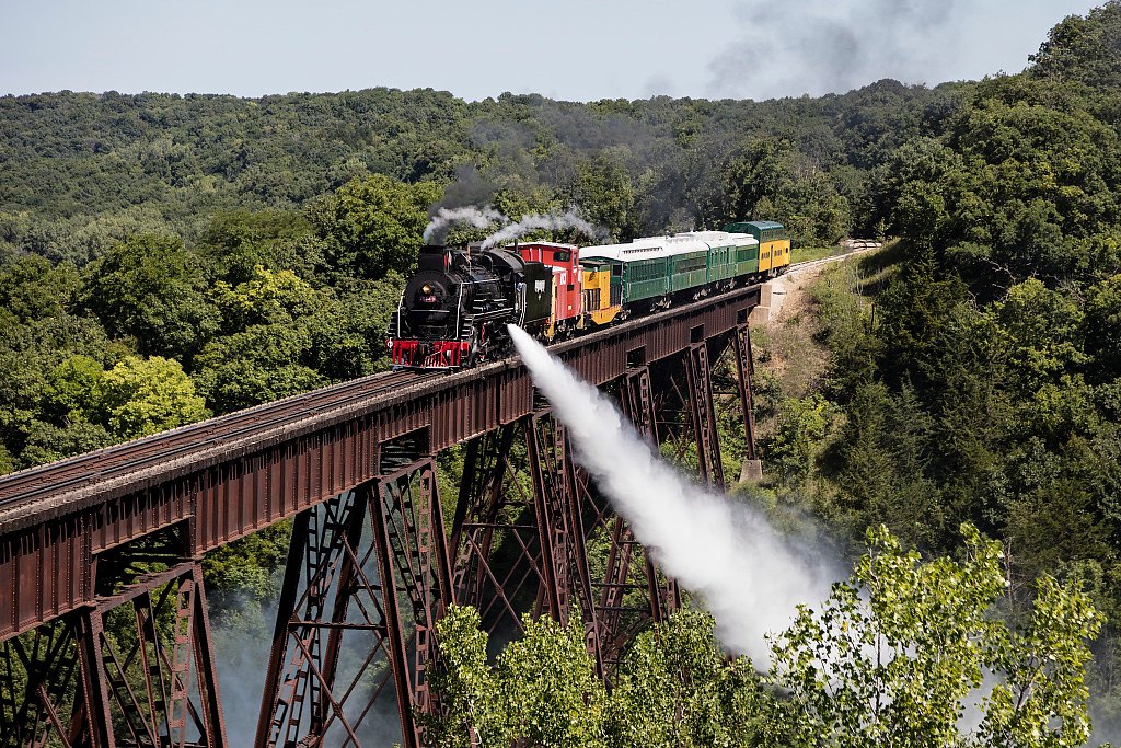 Smithsonian - A steam train operated by the Boone & Scenic Valley ...