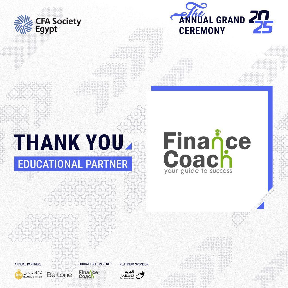 CFA - The CFA Society Egypt is thrilled to welcome Finance Coach as an ...