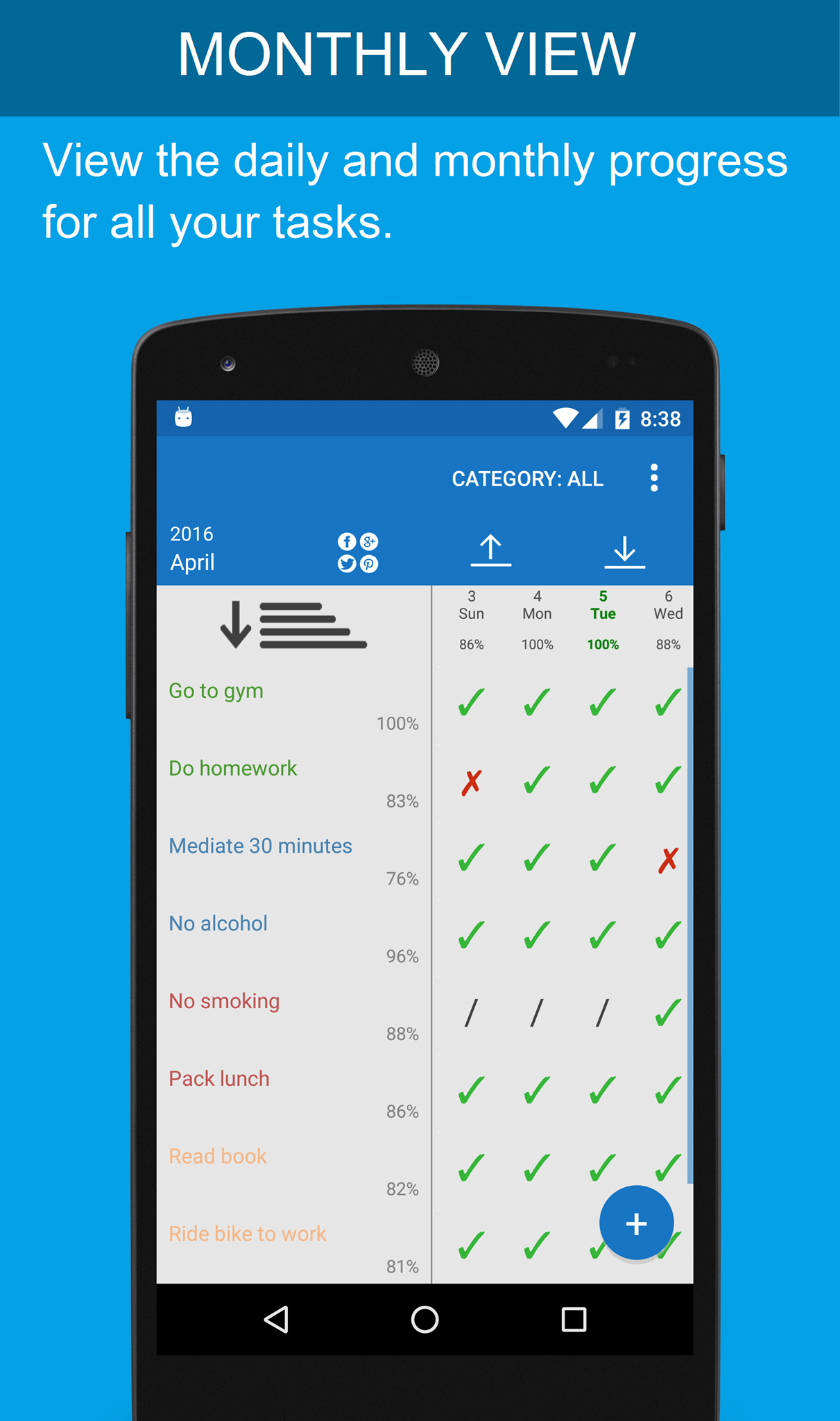 Daily Task Tracker - Just released the material design update to the ...