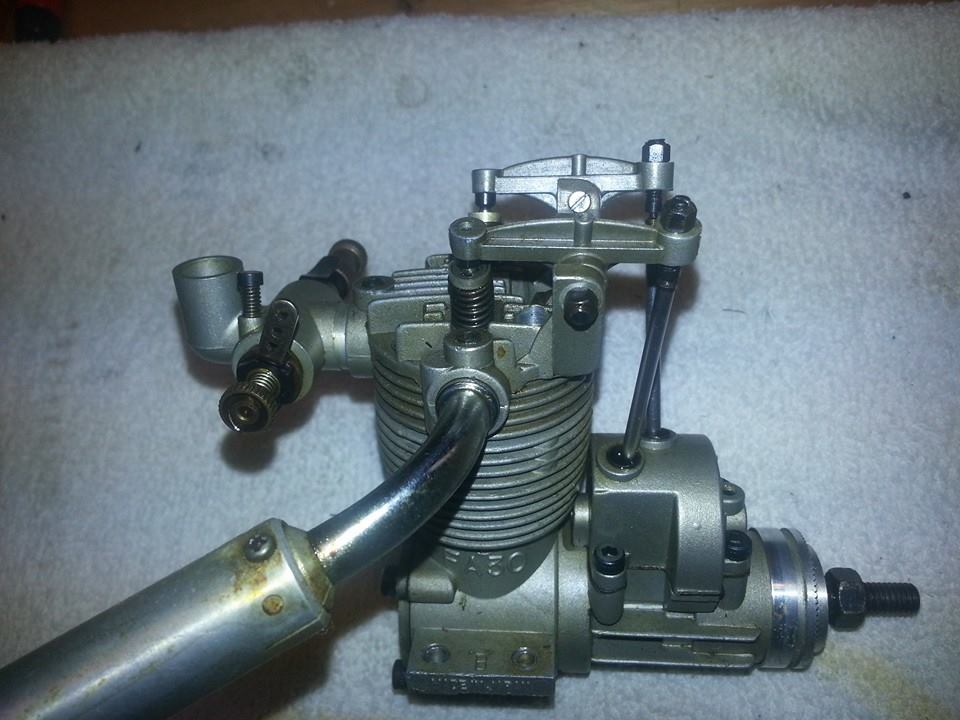 Mint gold plated Saito FA-30S 50th anniversary model engine