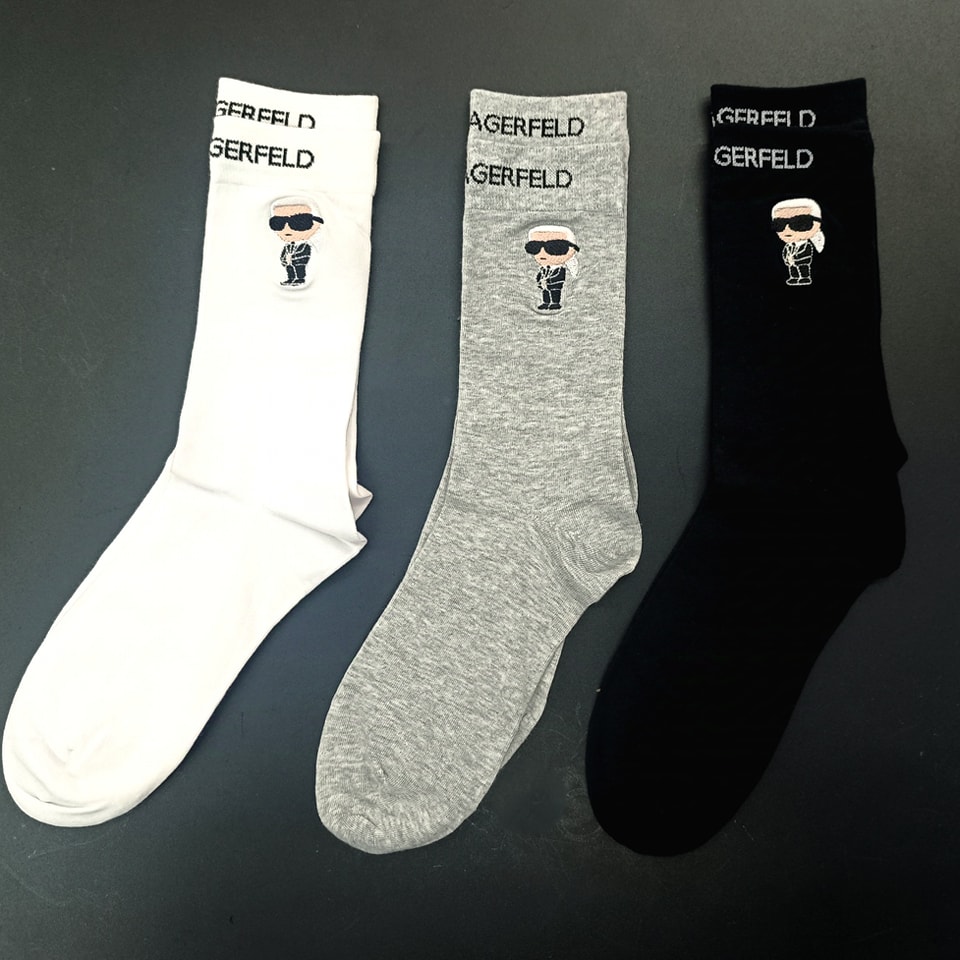 KARL LAGERFELD Chaussettes K/Ikonik 2.0 Pailletées – Lot De 2 Pour Femme – Style Glamour & Iconique