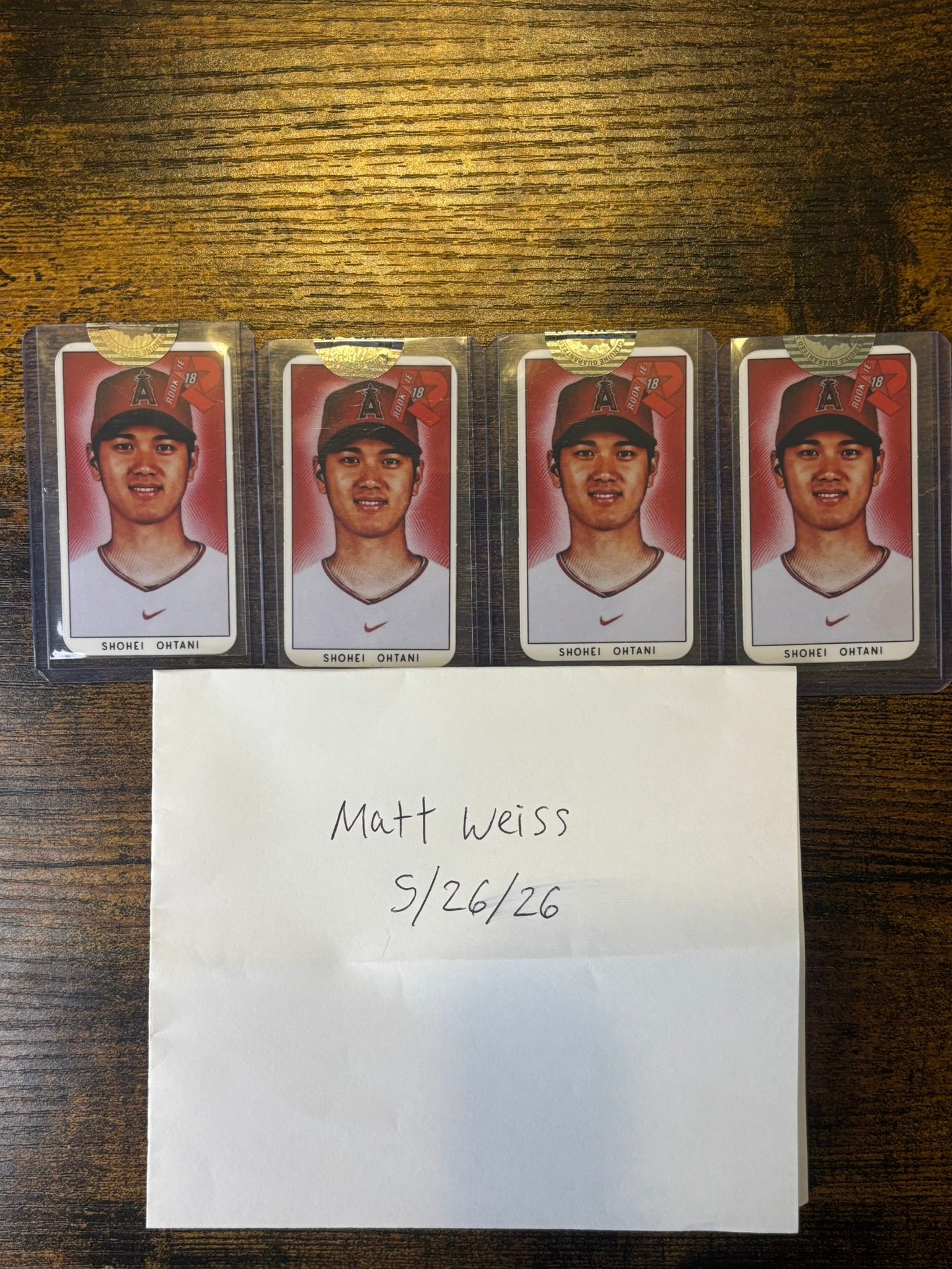 2018 Shohei Ohtani rookie card for sale