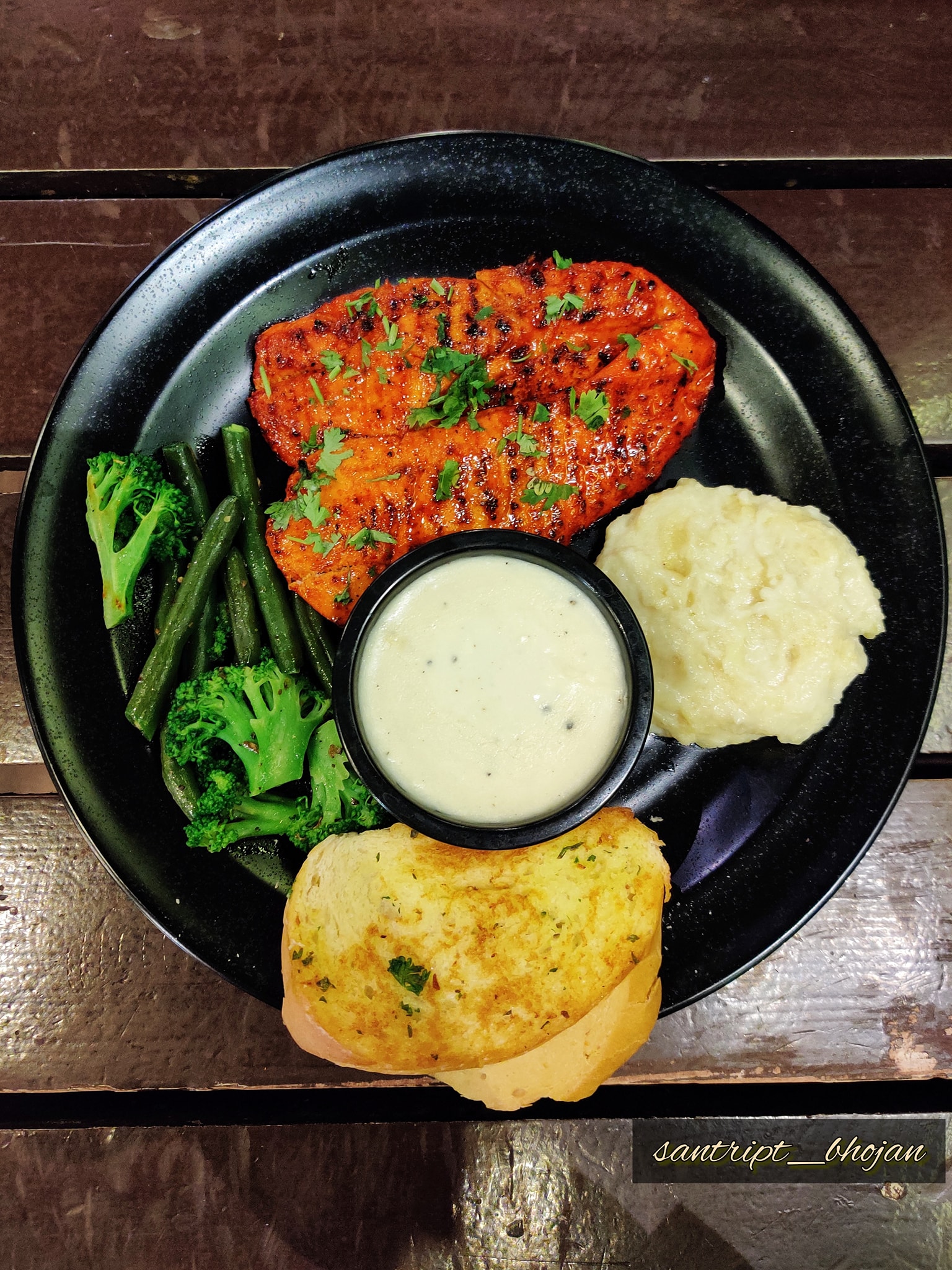 Santript Bhojan - ⭐ Grilled Chicken Steak 👨‍🍳 Chicken... | Facebook